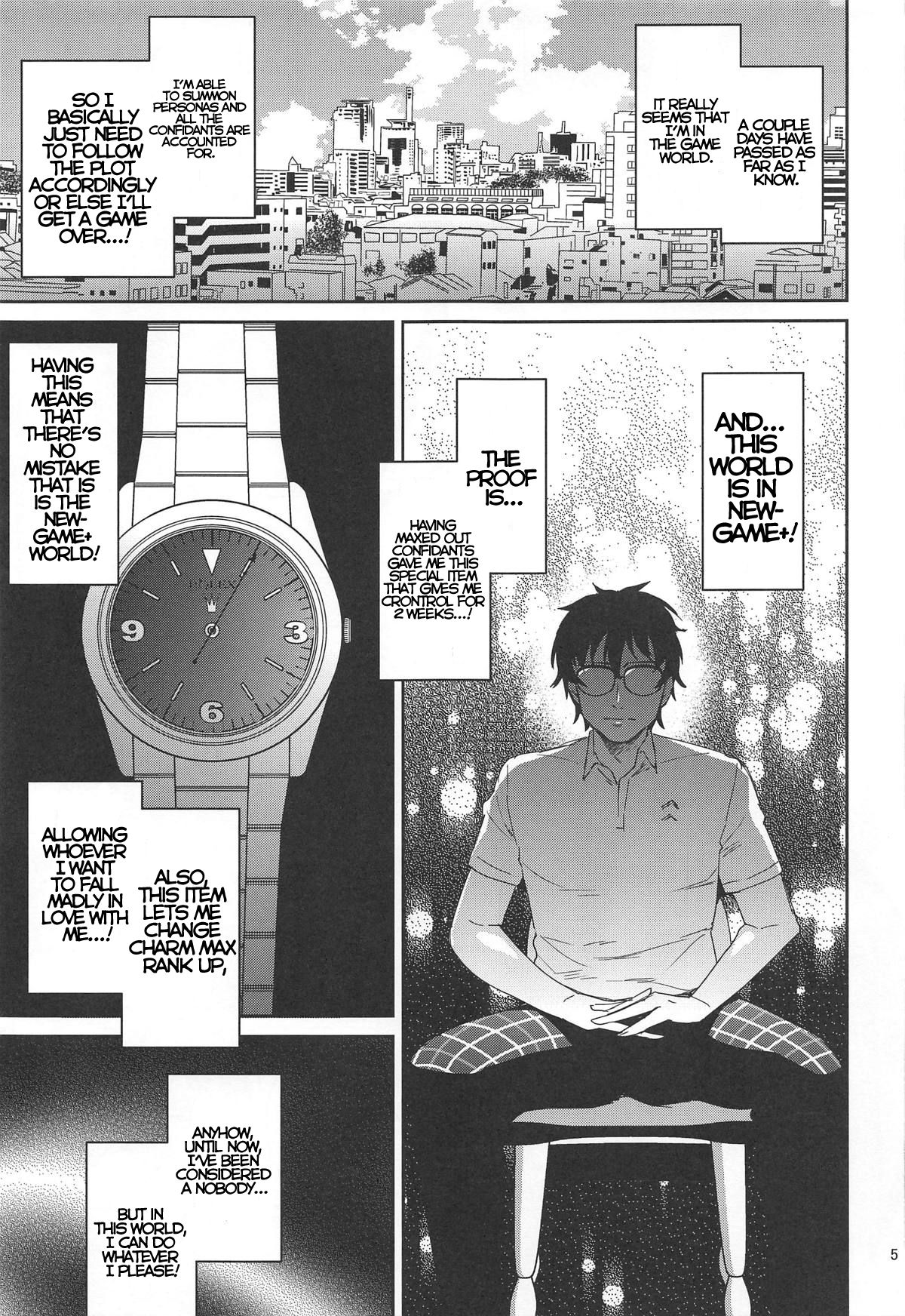 Tensei Shitara 2-shuume Cheat Joutai datta Ken (Persona 5) [Shibuki Oroshi] - Chapter 1 — Page 4