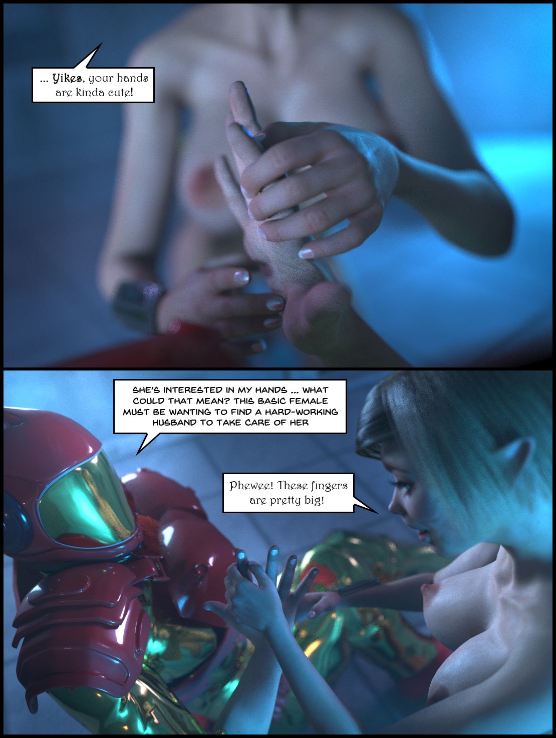 Telepathic Hentai Tentacle Spacey Rapey Sex Trek 9000 [Sindy Anna Jones] - Chapter 1 — Page 32