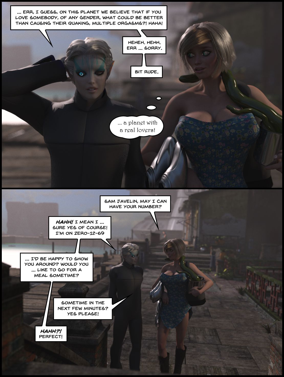 Telepathic Hentai Tentacle Spacey Rapey Sex Trek 9000 [Sindy Anna Jones] - Chapter 1 — Page 96
