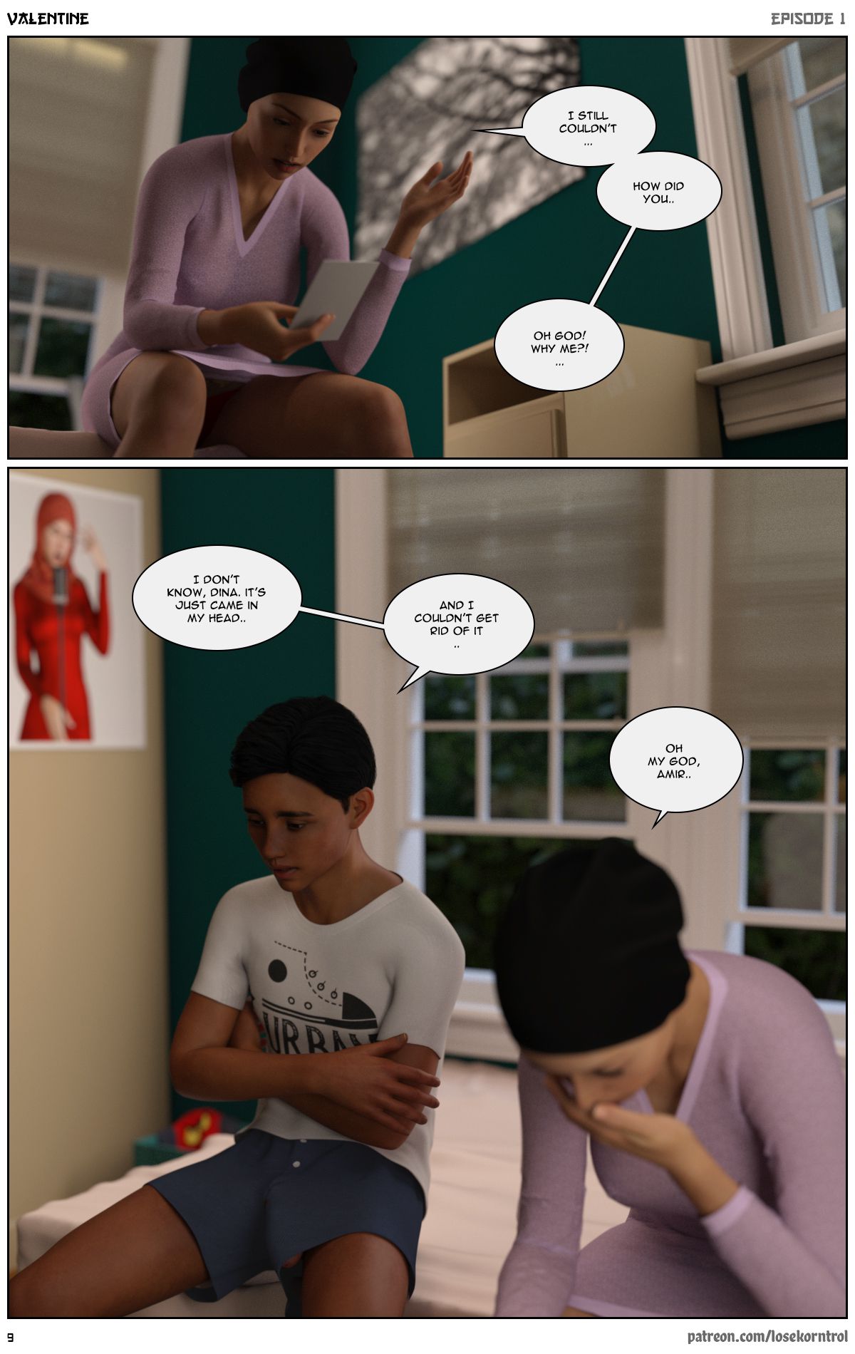 Valentine – Comic [LoseKorntrol, Hijab 3DX] - Chapter 1 — Page 10