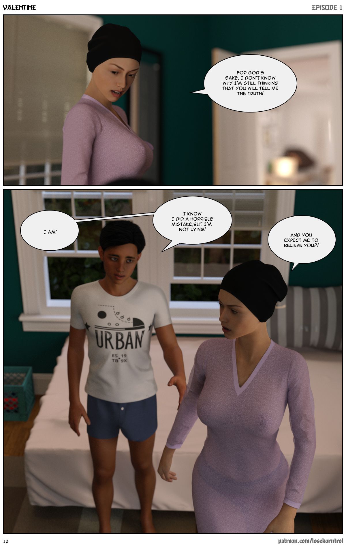 Valentine – Comic [LoseKorntrol, Hijab 3DX] - Chapter 1 — Page 13