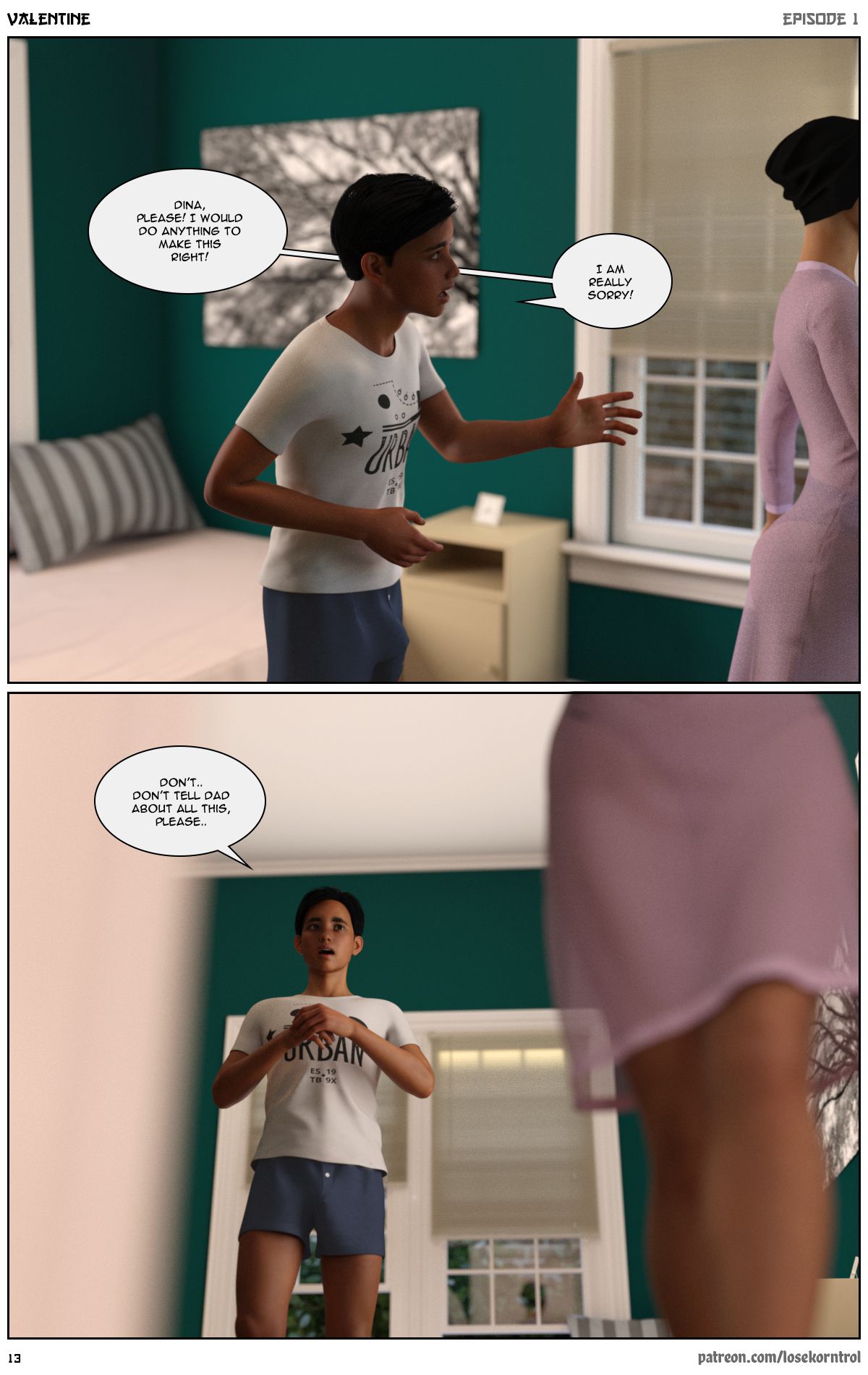 Valentine – Comic [LoseKorntrol, Hijab 3DX] - Chapter 1 — Page 14