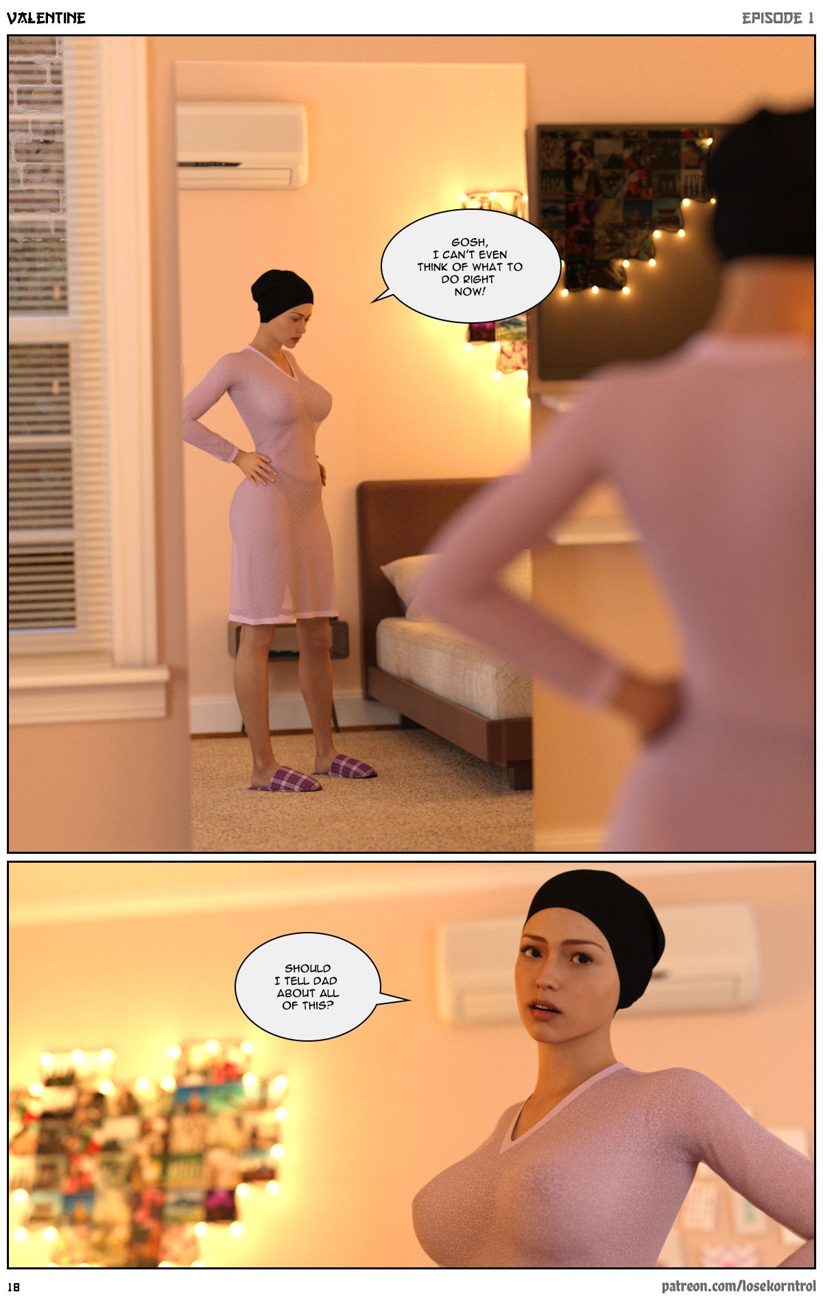 Valentine – Comic [LoseKorntrol, Hijab 3DX] - Chapter 1 — Page 19