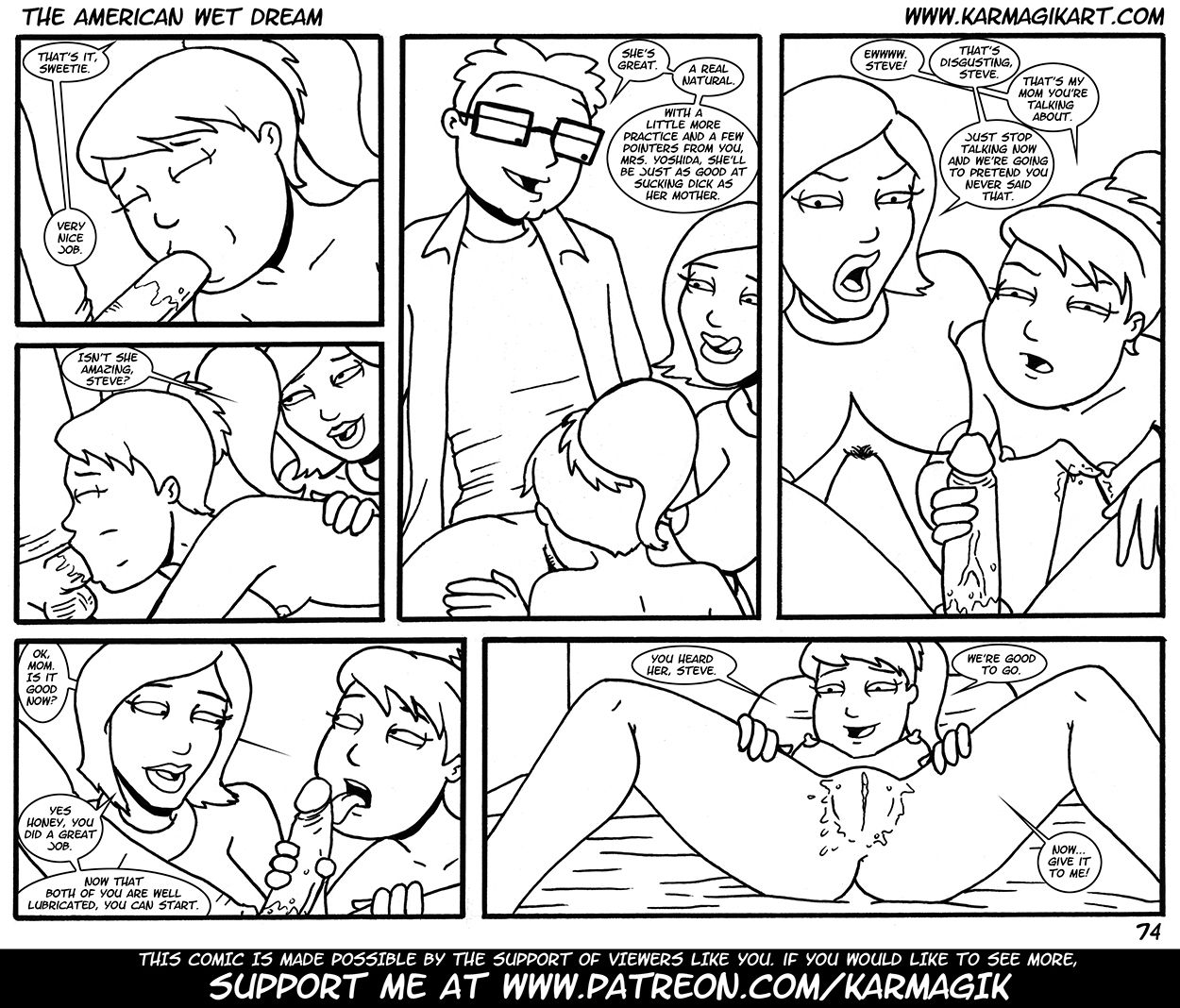 The American Wet Dream (American Dad!) [Karmagik] - Chapter — Page 74
