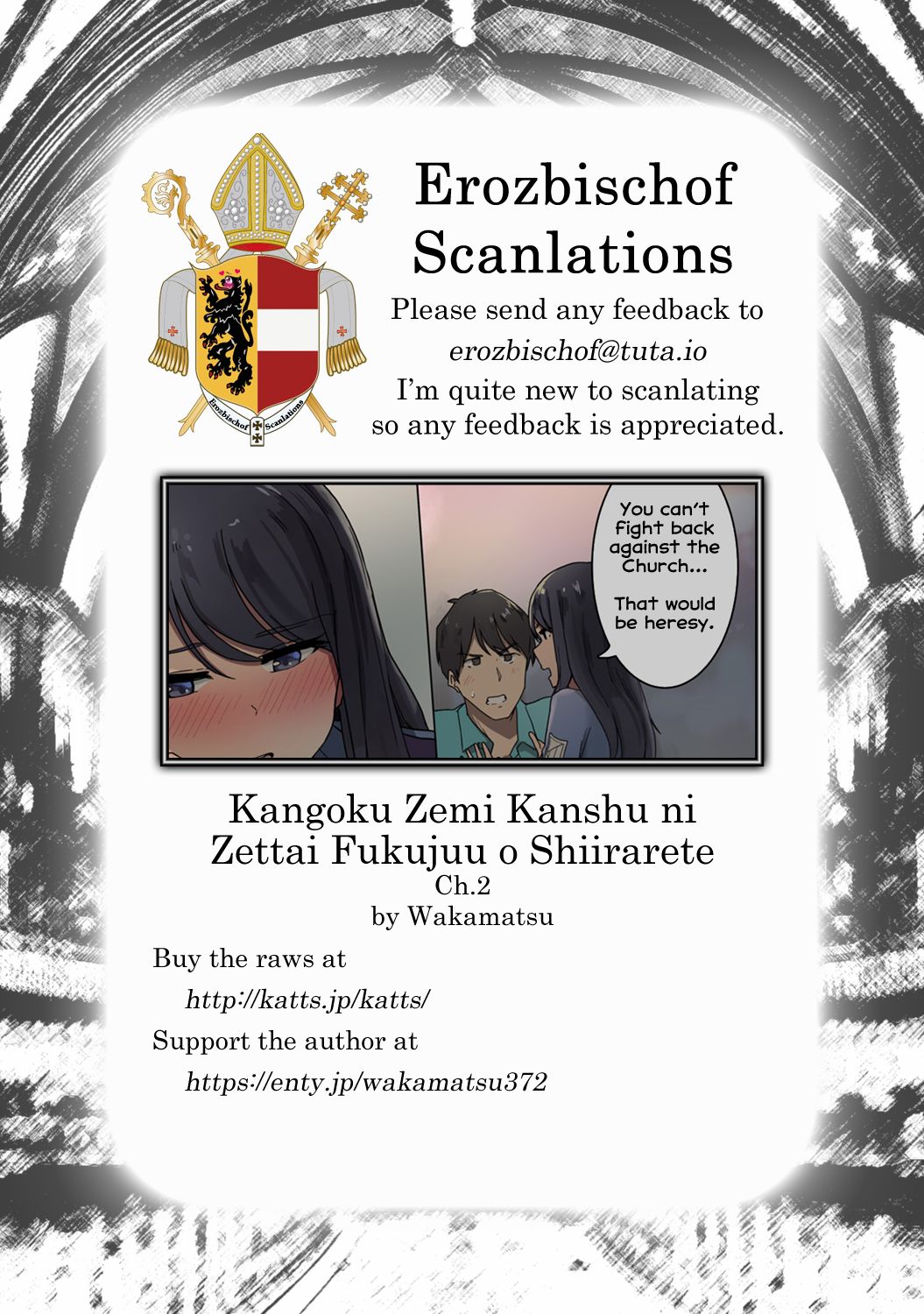 Kangoku Zemi Kanshu ni Zettai Fukujuu o Shiirarete… [Wakamatsu] - Chapter 2 — Page 23