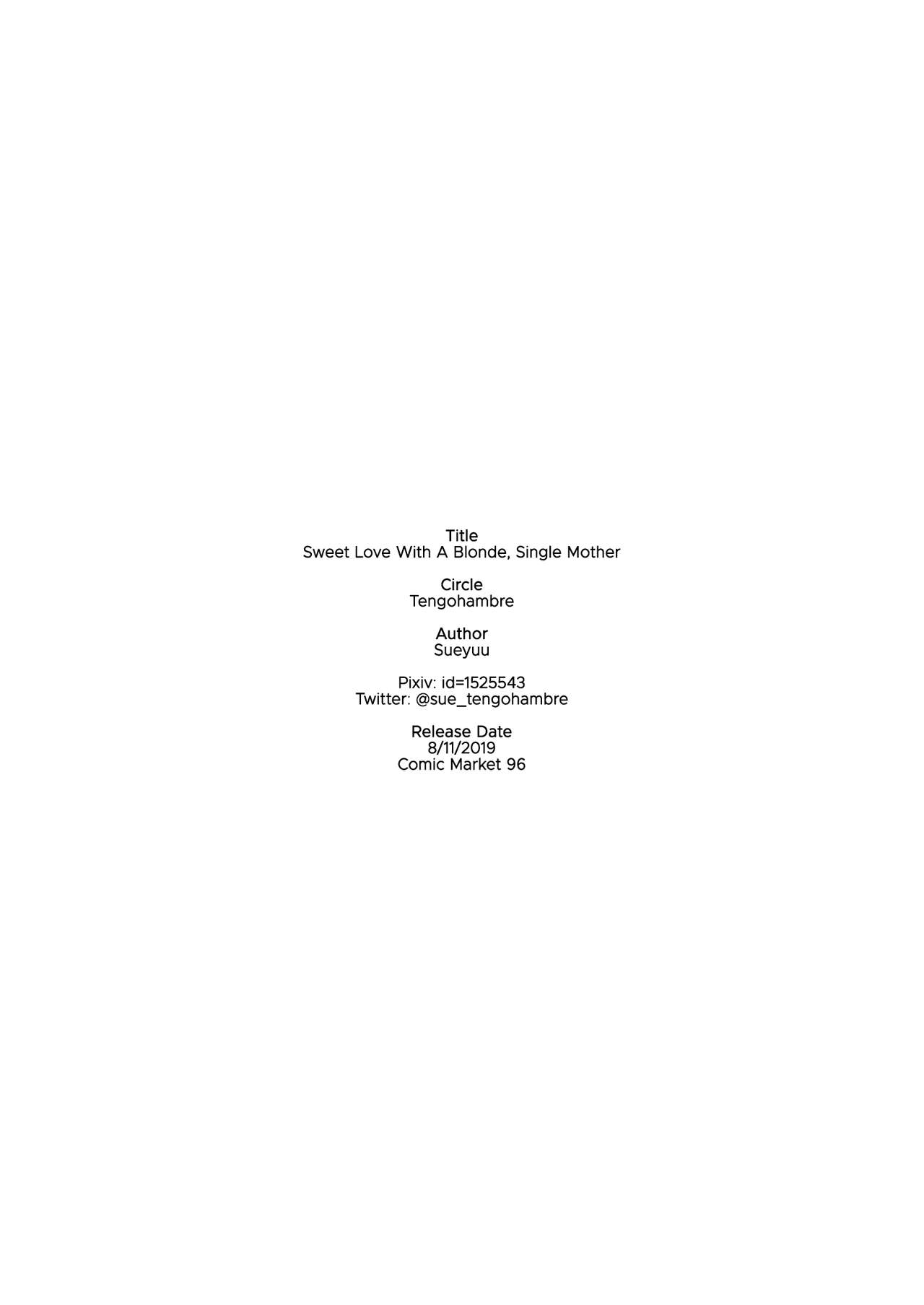 Sweet Love With A Blonde, Single Mother [Sueyuu] - Chapter 1 — Page 27