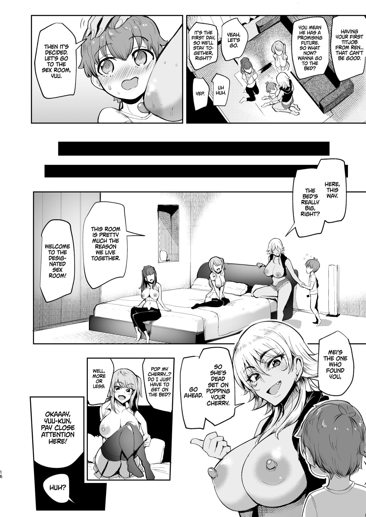 The Place I Stayed Over at Belonged to Perverted Gyaru Onee-chans [Sian] - Chapter 1 — Page 15