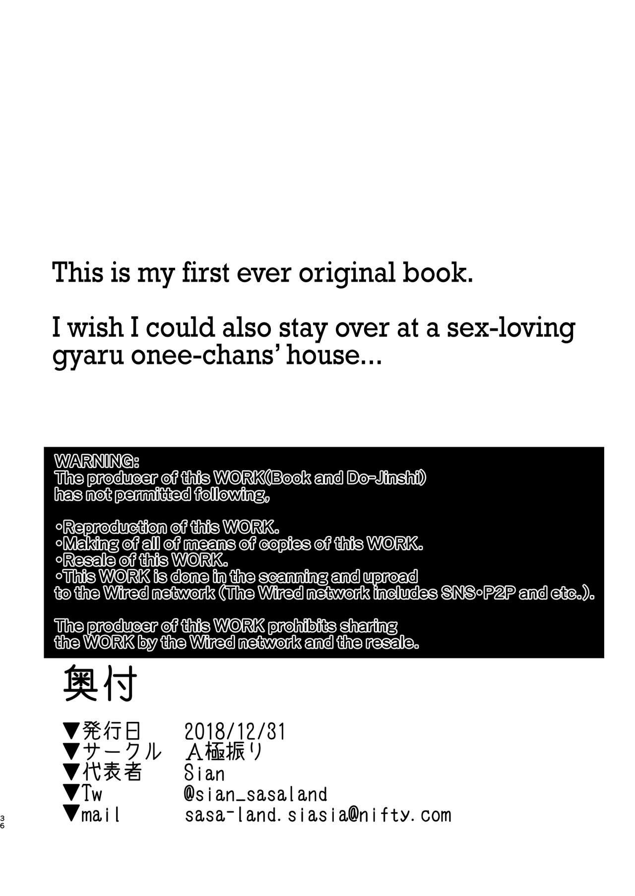 The Place I Stayed Over at Belonged to Perverted Gyaru Onee-chans [Sian] - Chapter 1 — Page 35