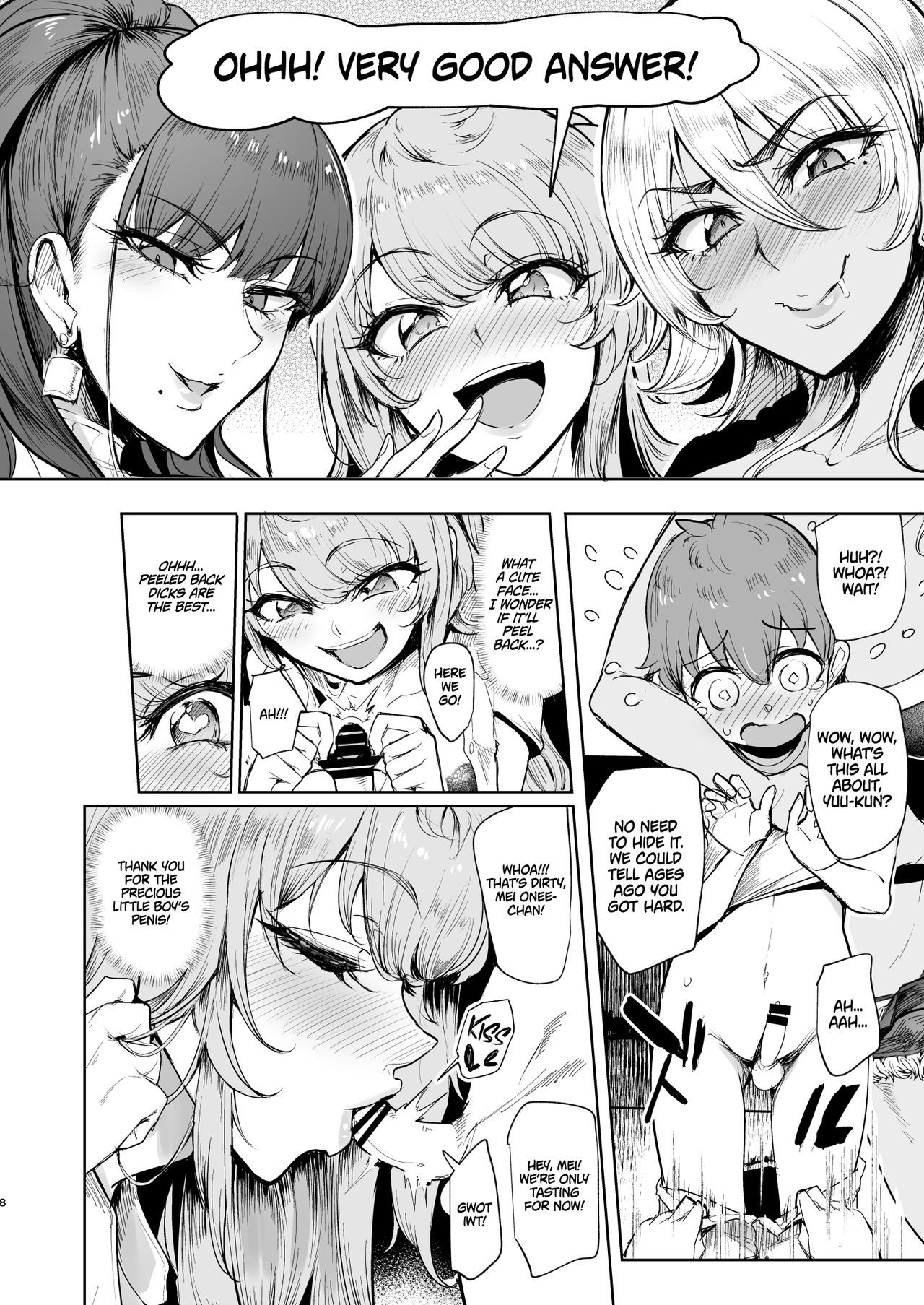 The Place I Stayed Over at Belonged to Perverted Gyaru Onee-chans [Sian] - Chapter 1 — Page 7