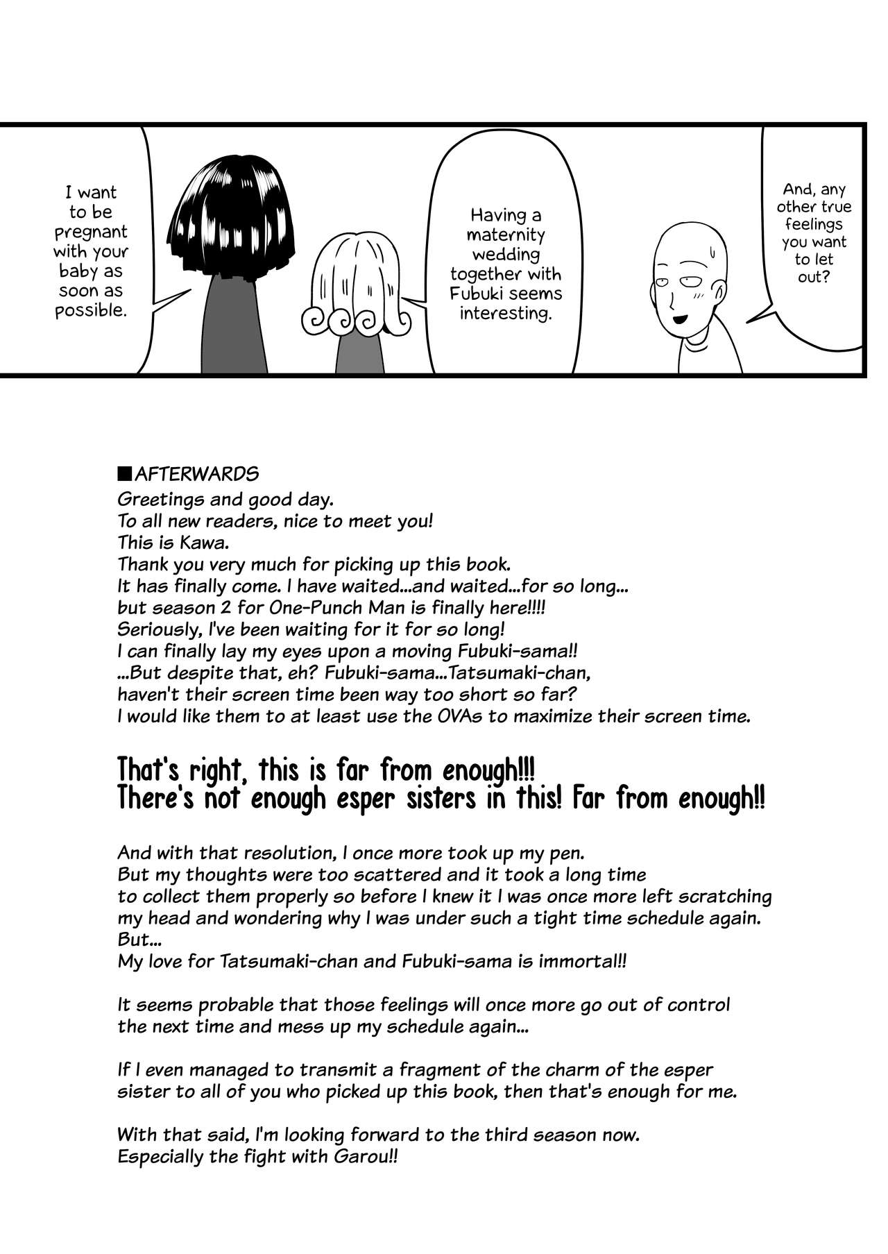 Dekoboko Love Sister (One Punch Man) [Kawa] - Chapter 4 — Page 38