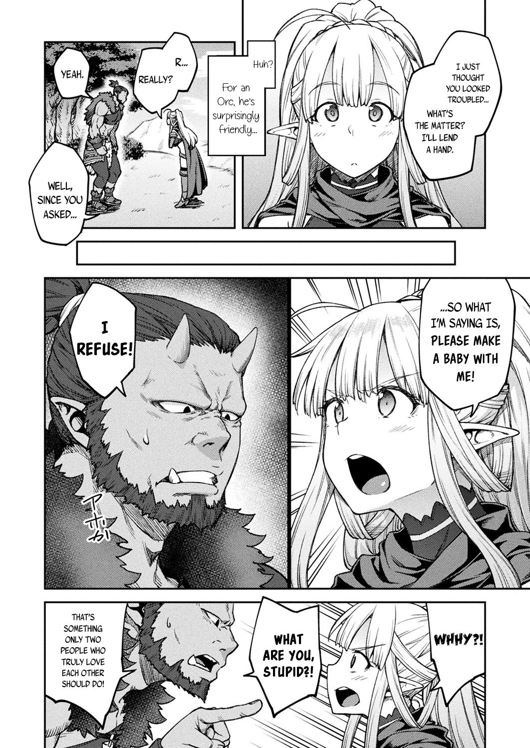 This Thicc Elf Is A Himono-Onna?! [Hiroya] - Chapter 1 — Page 4
