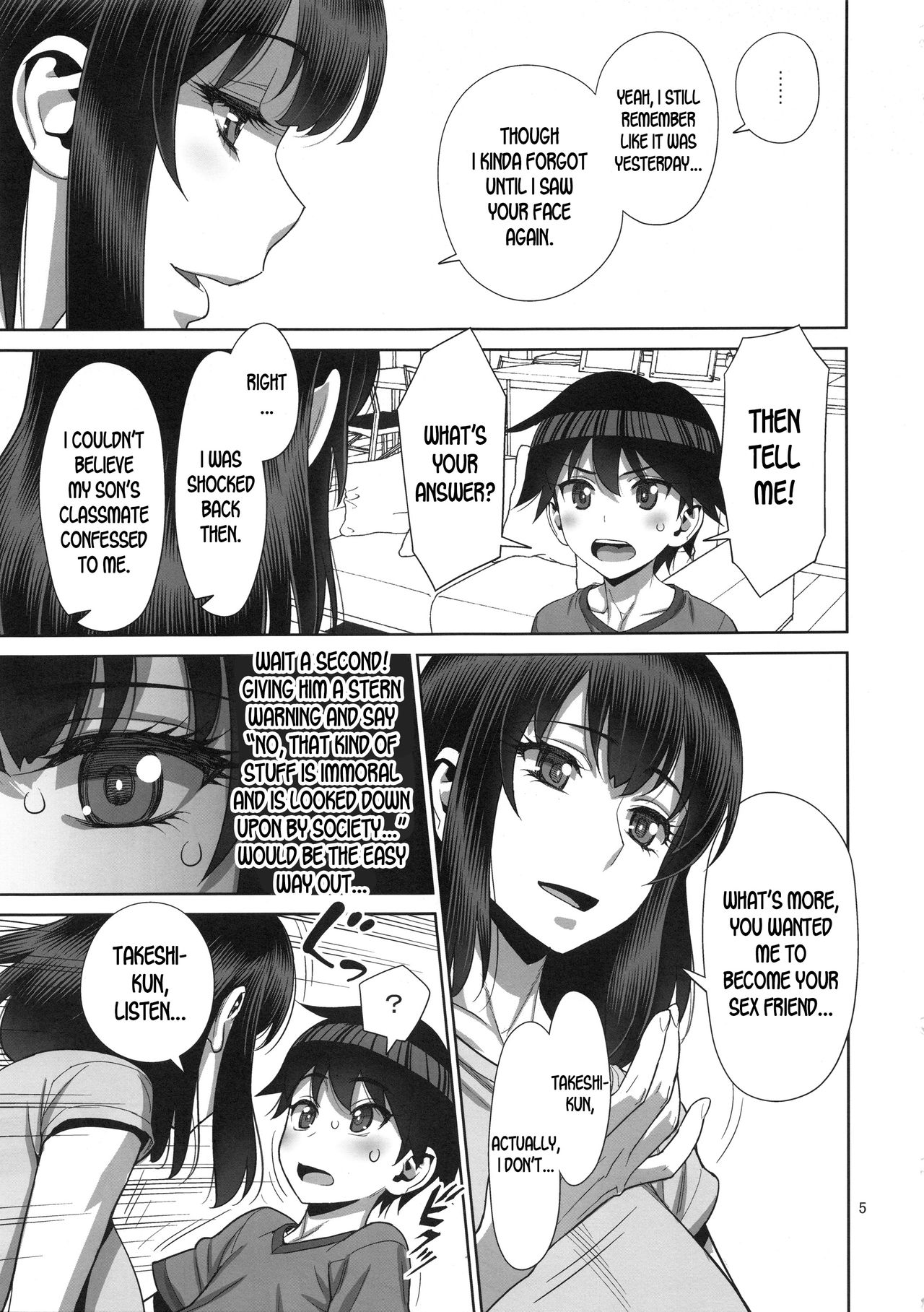 My Son’s Classmate Is My Sex Friend [Minazuki Juuzou] - Chapter 1 — Page 4