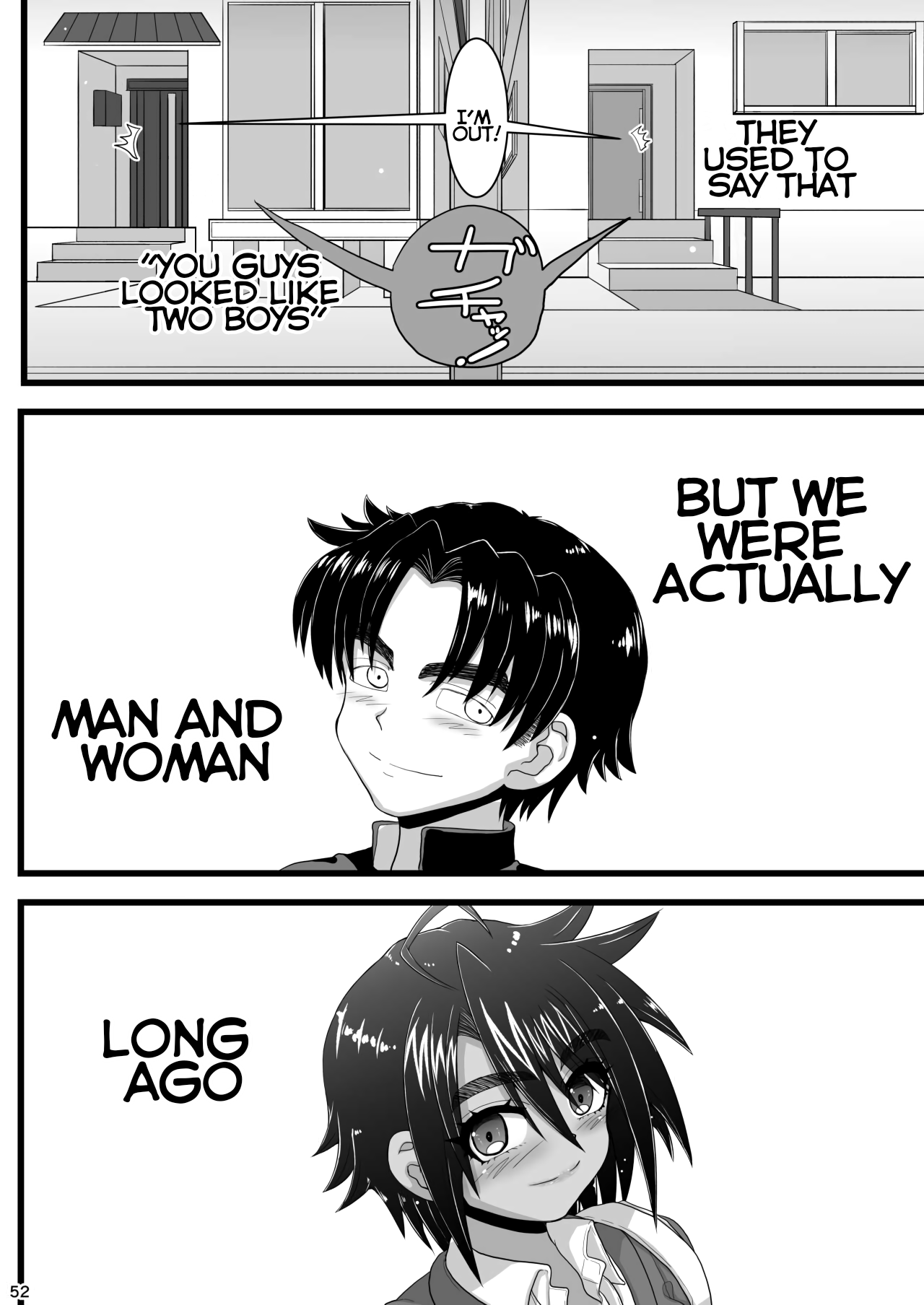 My childhood friend is the prince of an all-female school but she is a slut in front of me [Inaba Fuyuki] - Chapter 1 — Page 52