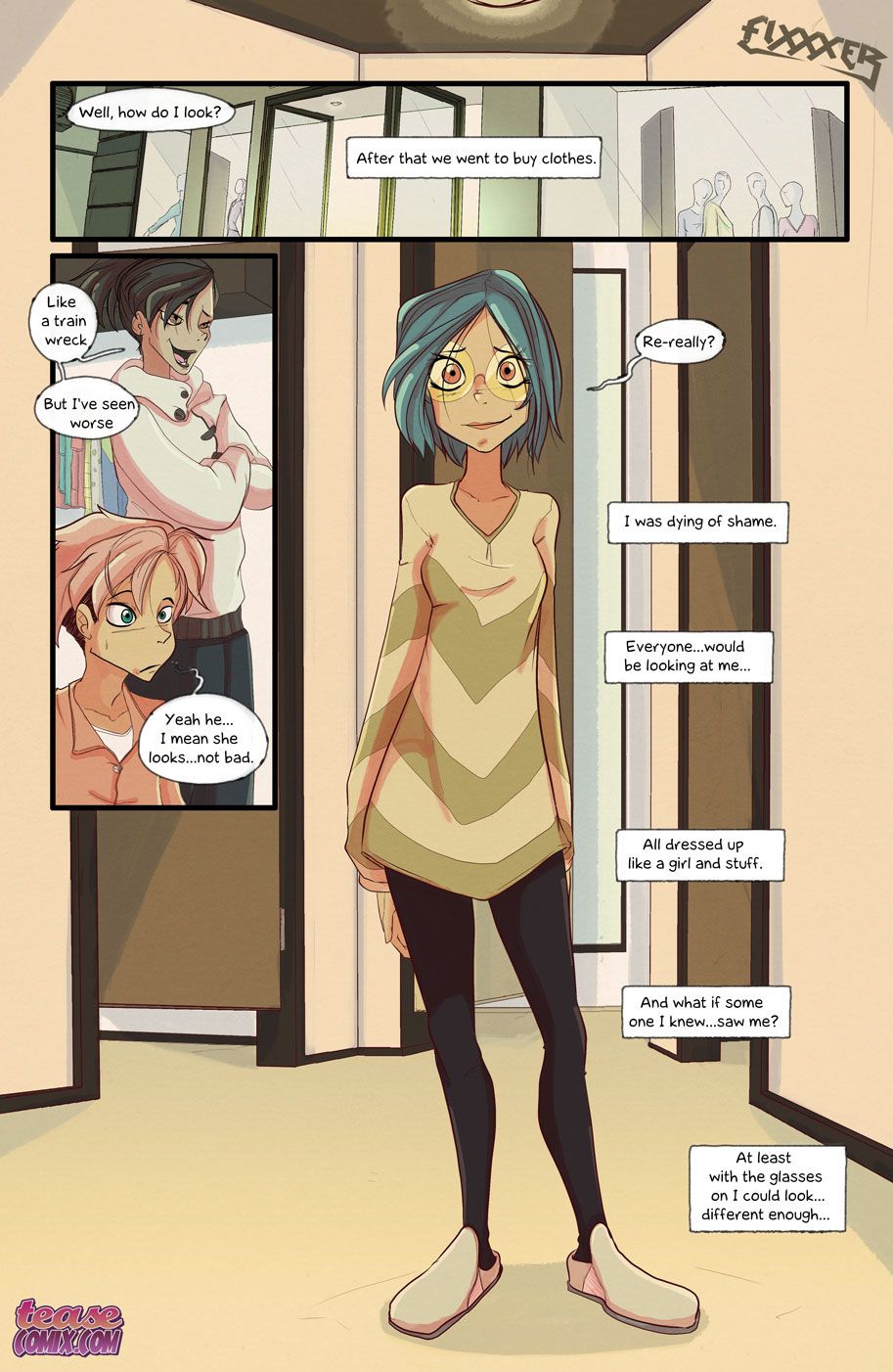 She Is Riley [Tease Comix] - Chapter 3 — Page 12