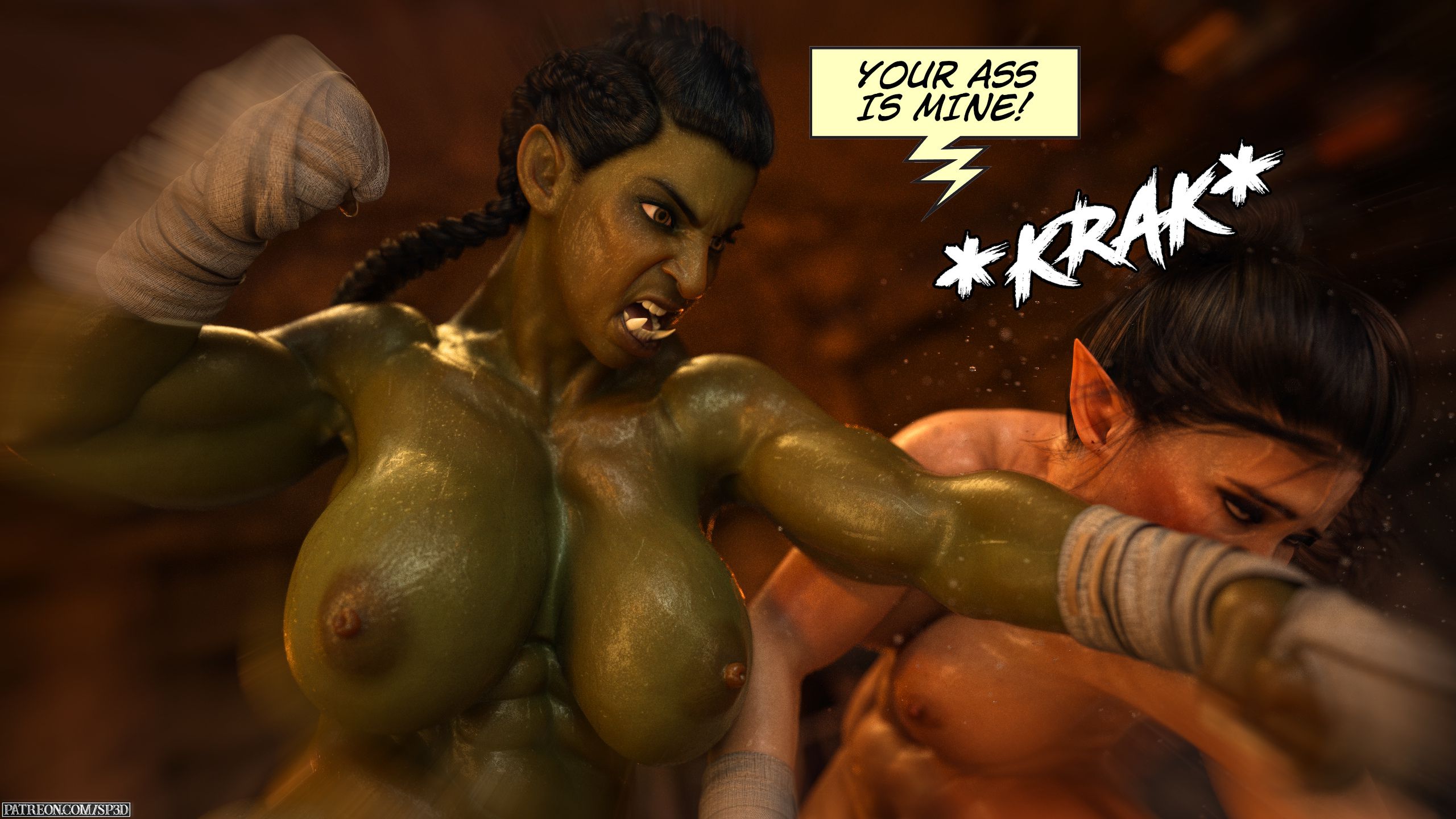 Sarak Vs Sinna [SquarePeg3D] - Chapter 1.2 — Page 47