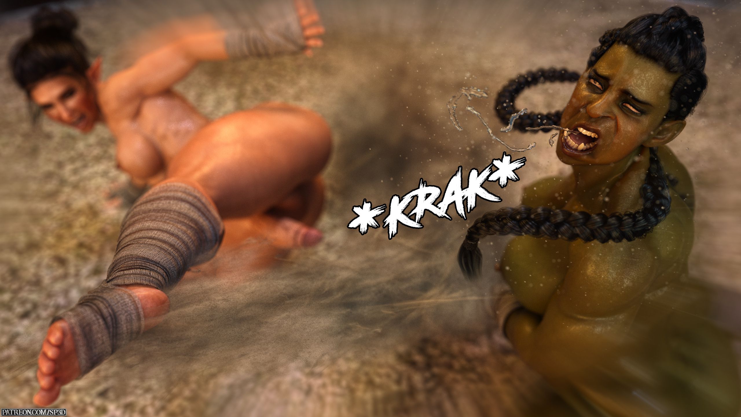 Sarak Vs Sinna [SquarePeg3D] - Chapter 1.1 — Page 15