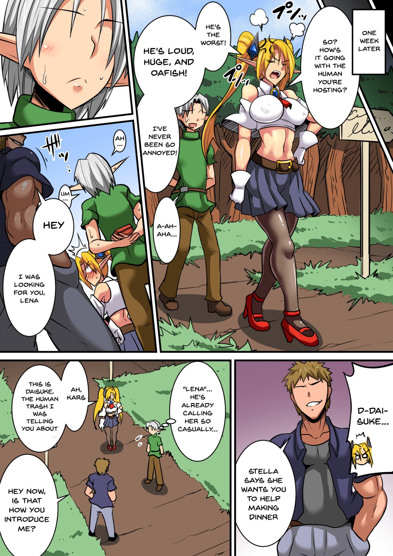 Elf Oyako to Pakopako Ibunka Kouryuu! [Haneinu] - Chapter 2 — Page 14