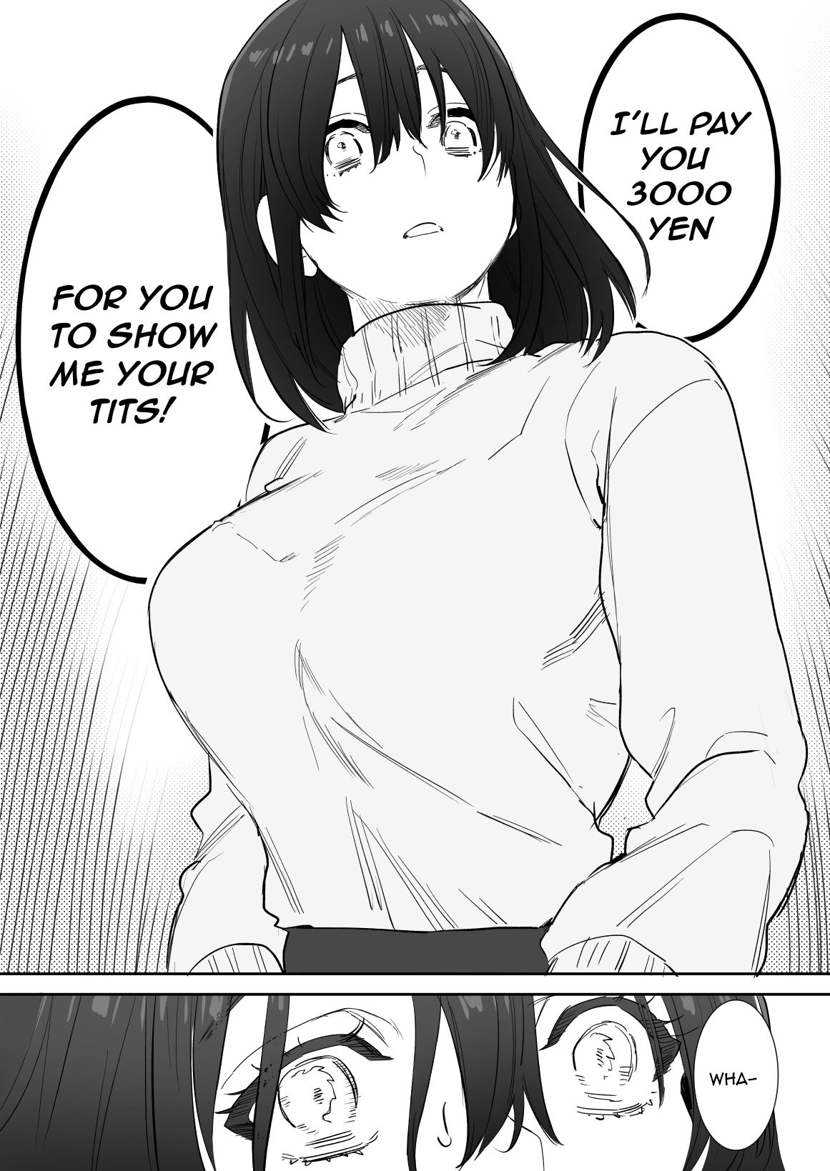 〇sen-yen de Oppai Misete [Oniben Katze] - Chapter 1 — Page 11