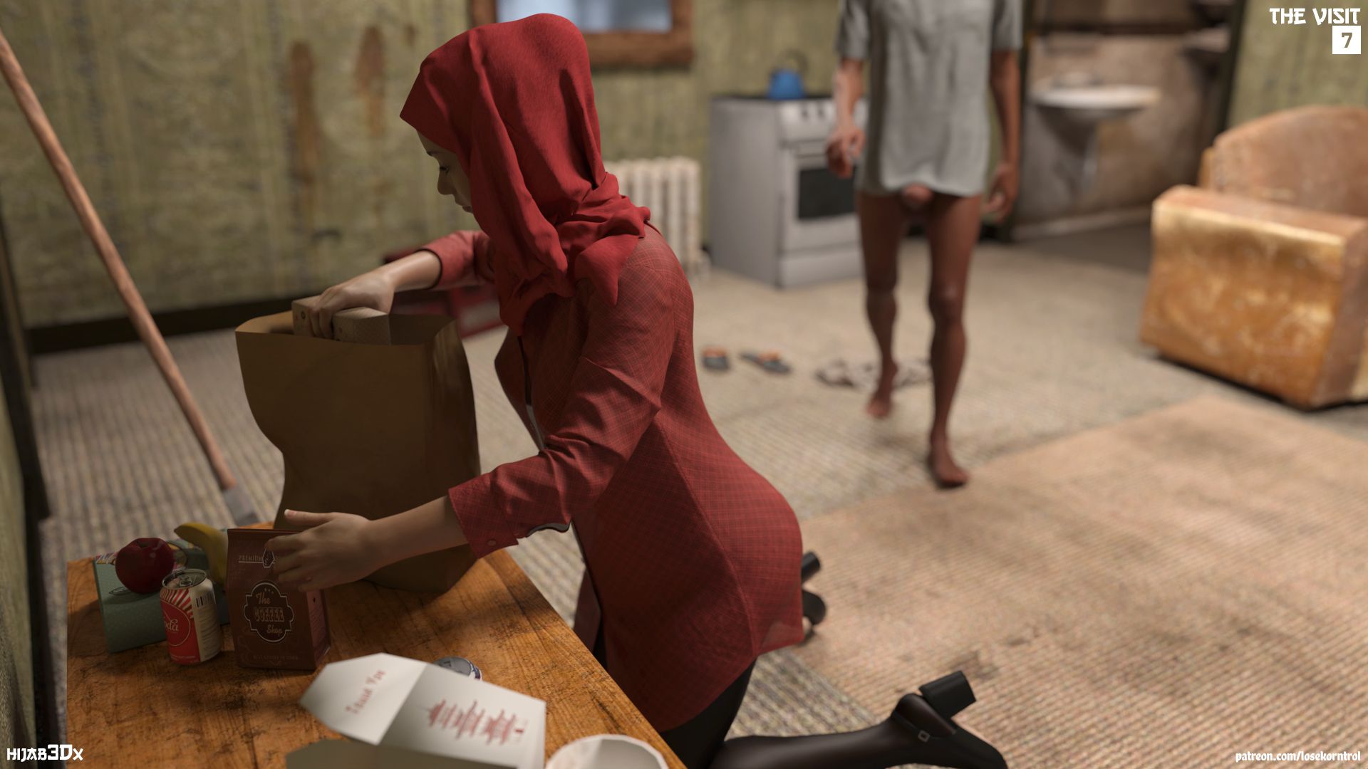 The Visit [LoseKorntrol , Hijab 3DX] - Chapter 1 — Page 7