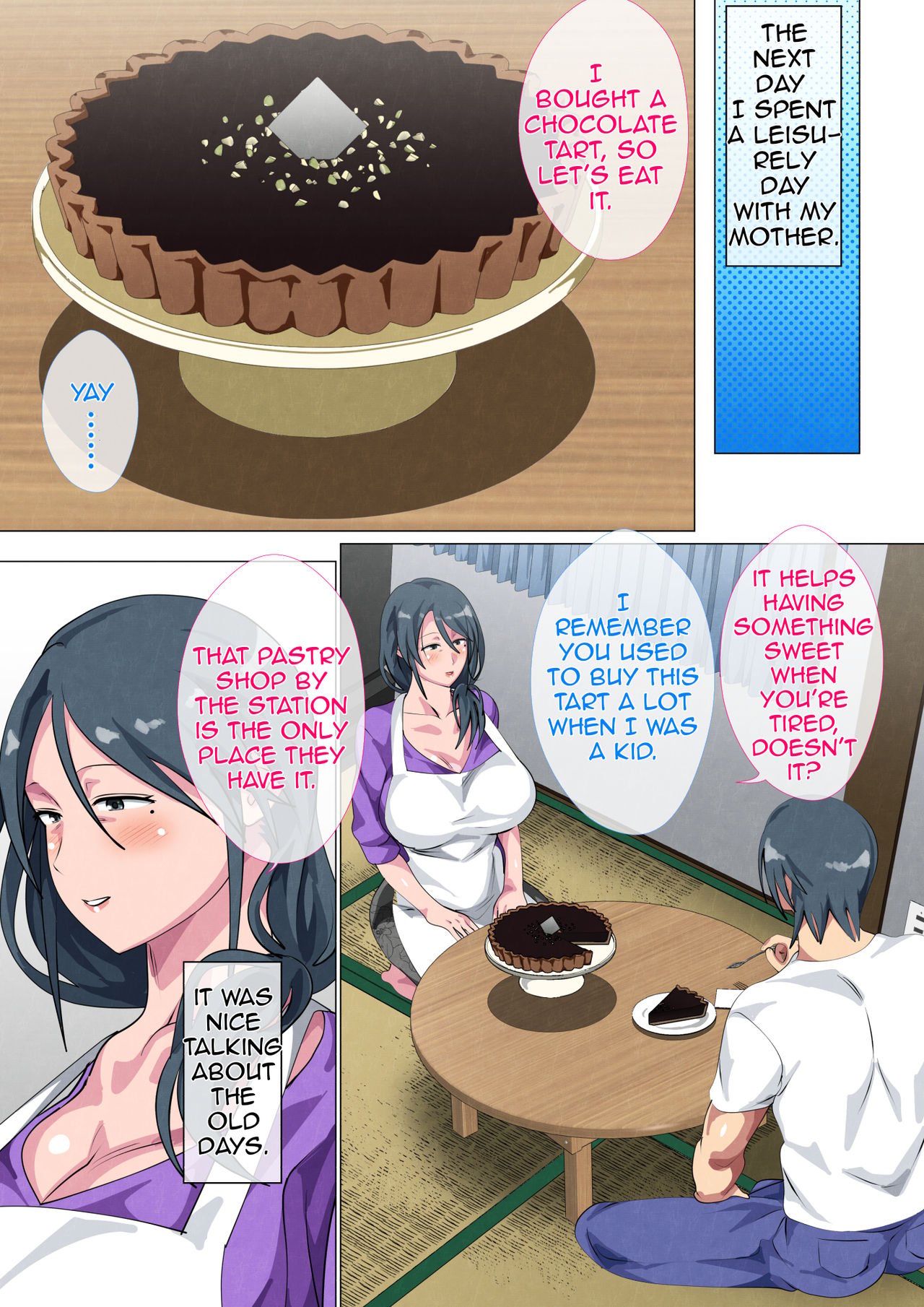Widowed Mother Sayoko – Record of a Copulation of a Mother and Son Living in a Small Room [Spices] - Chapter 1 — Page 28