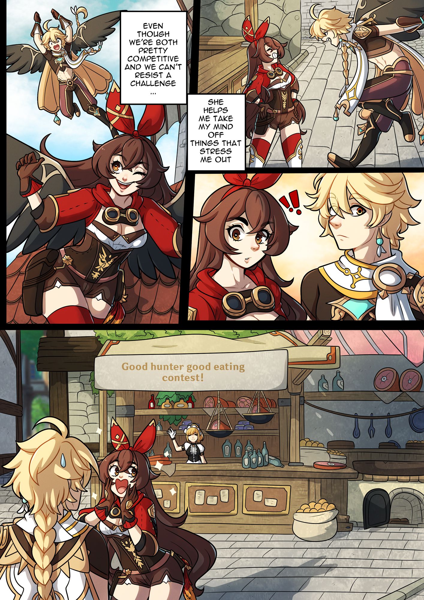 The Traveler’s Guide to Teyvat’s Heart – Amber (Genshin Impact) [Kinkymation] - Chapter 1 — Page 4