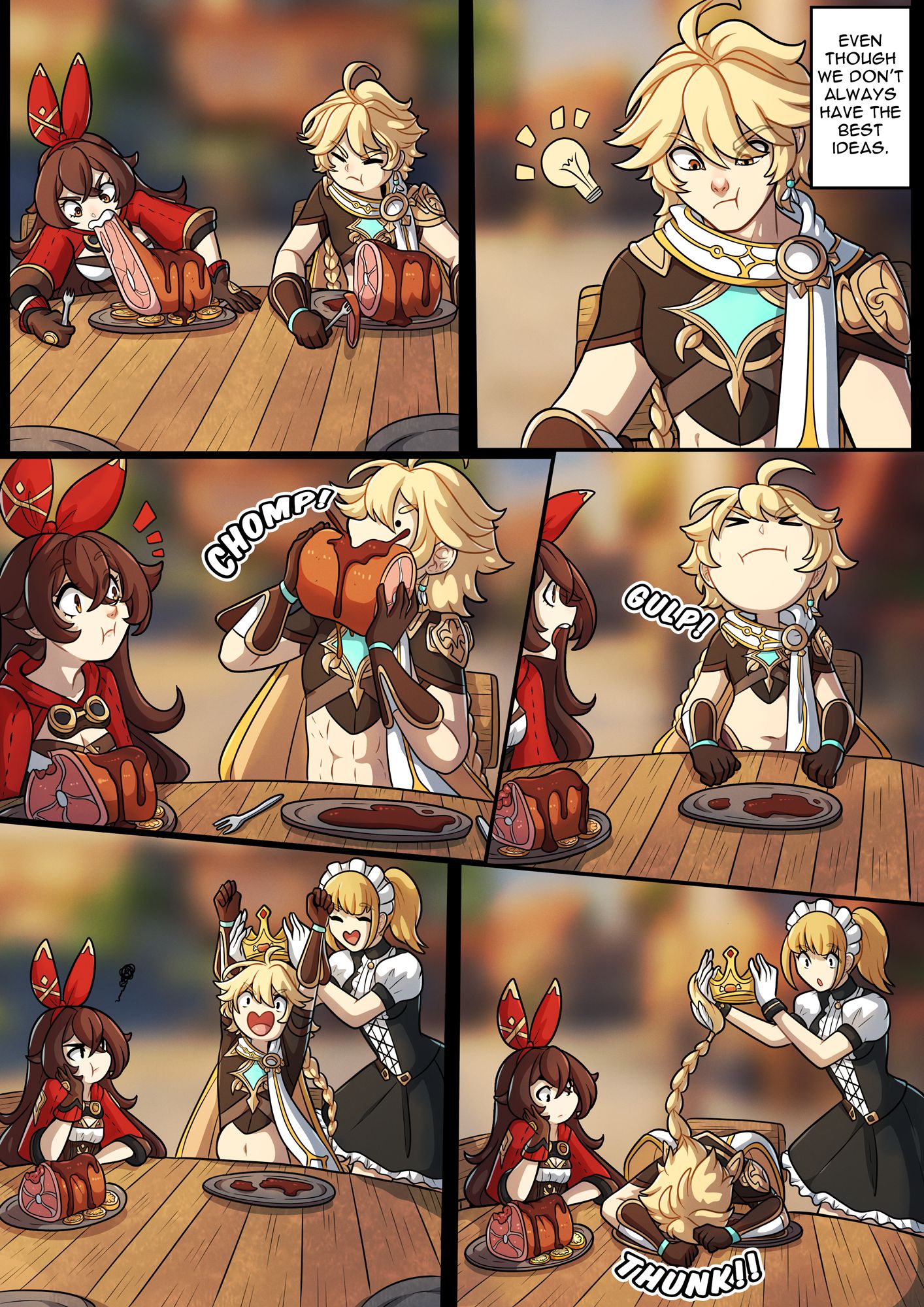 The Traveler’s Guide to Teyvat’s Heart – Amber (Genshin Impact) [Kinkymation] - Chapter 1 — Page 5