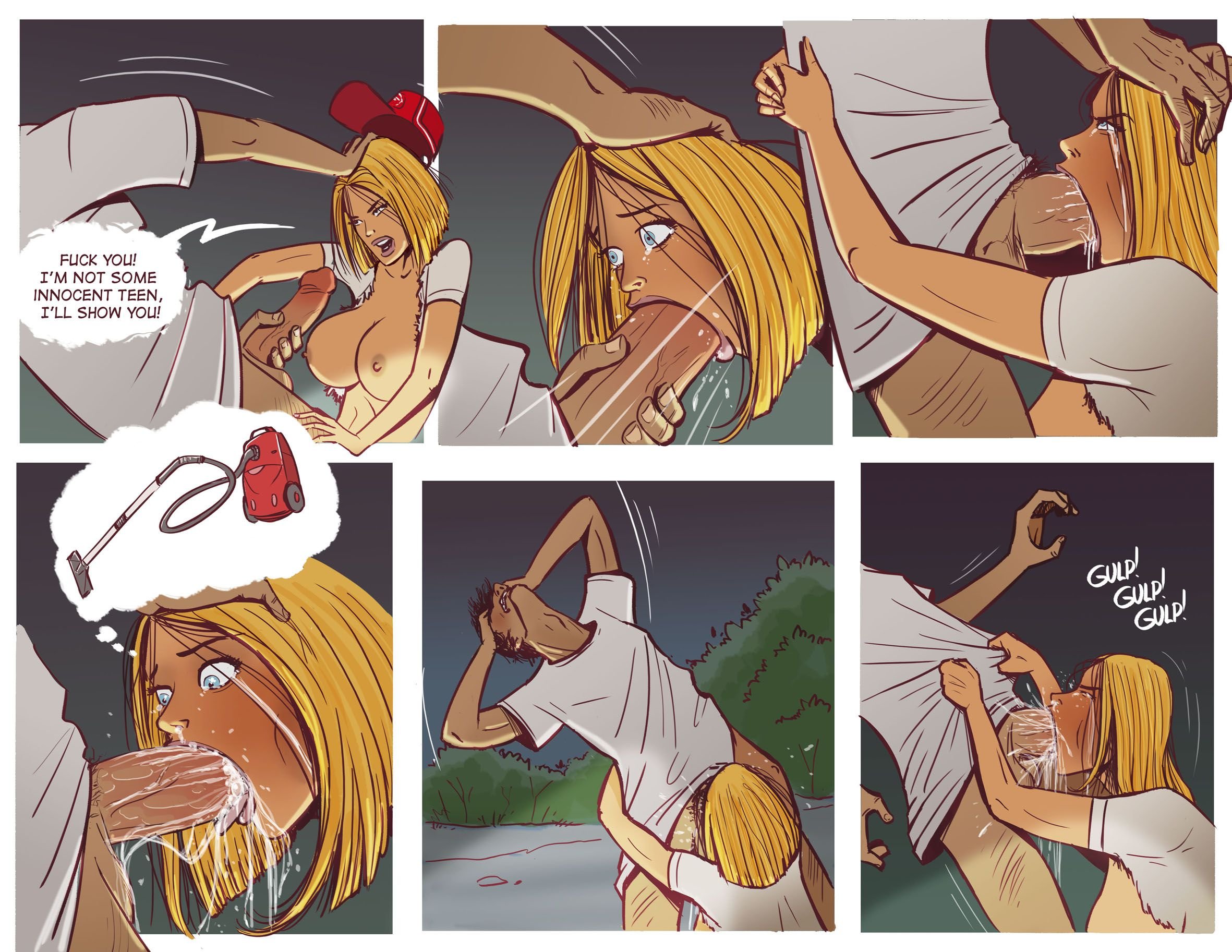 Cheerleader Camp Facefuck Massacre [Disarten] - Chapter 1 — Page 16