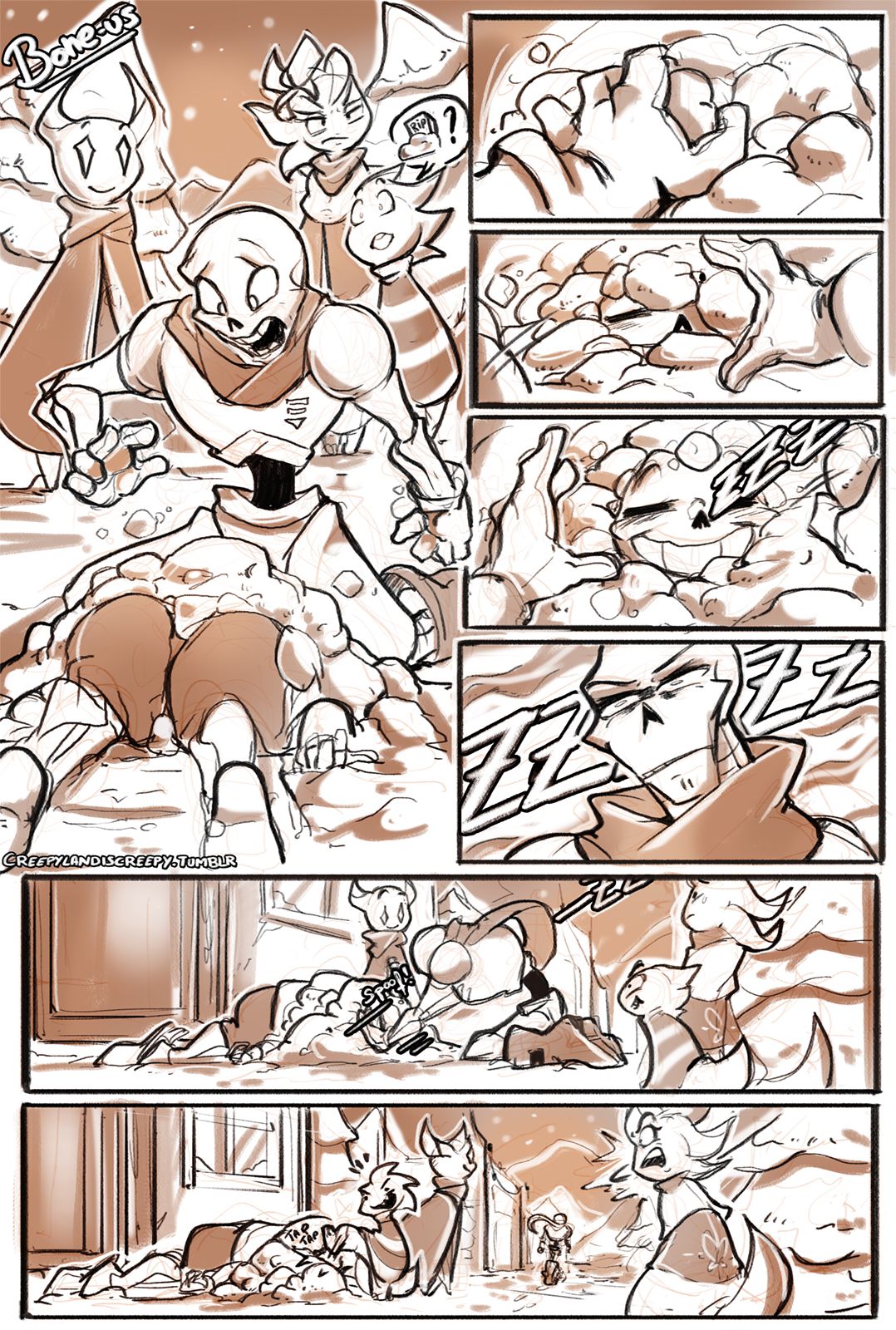 Chez Grillby (Undertale) [Spirale] - Chapter 1 — Page 4