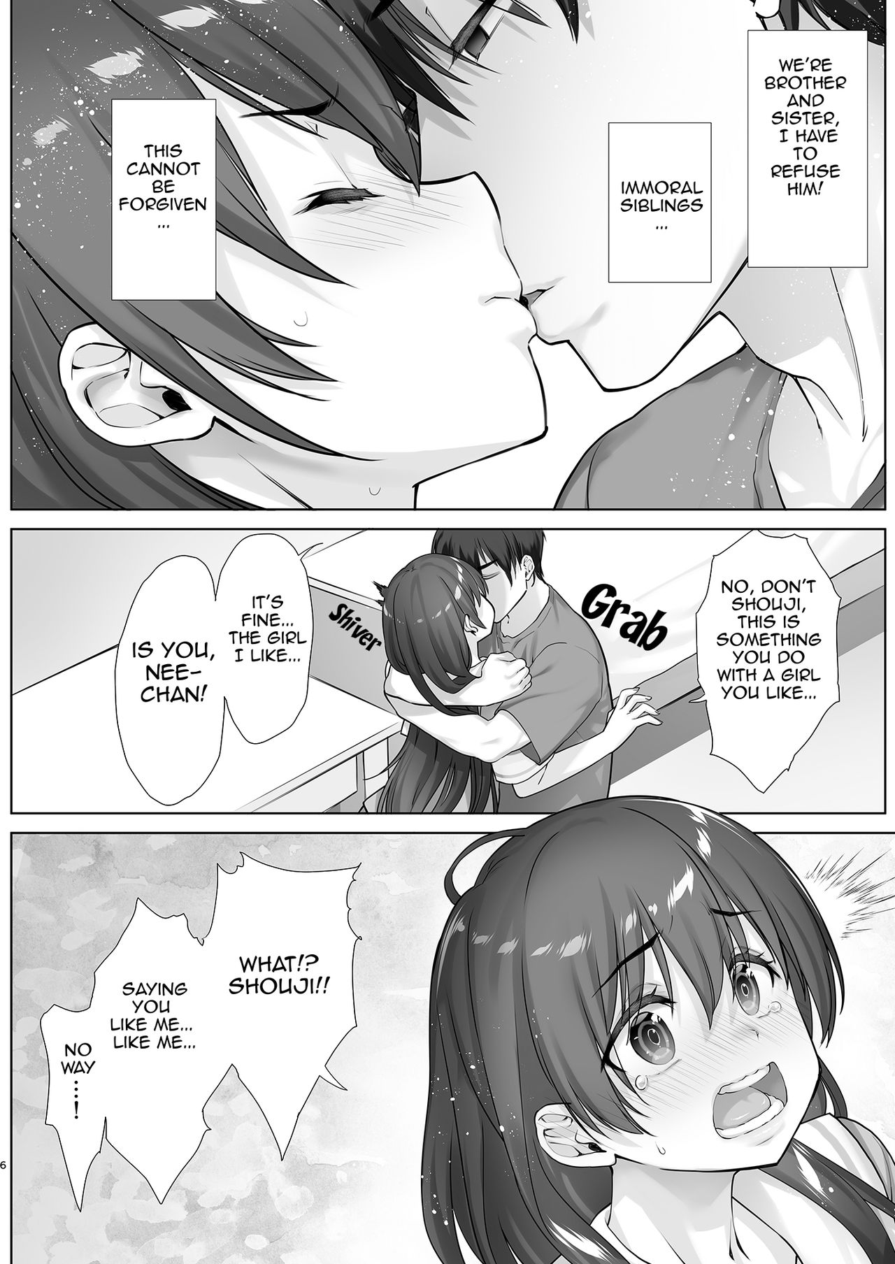 Low Resilience JK Big Sister Manami Won’t Defy her S Younger Brother [Nanase Meruchi] - Chapter 1 — Page 6