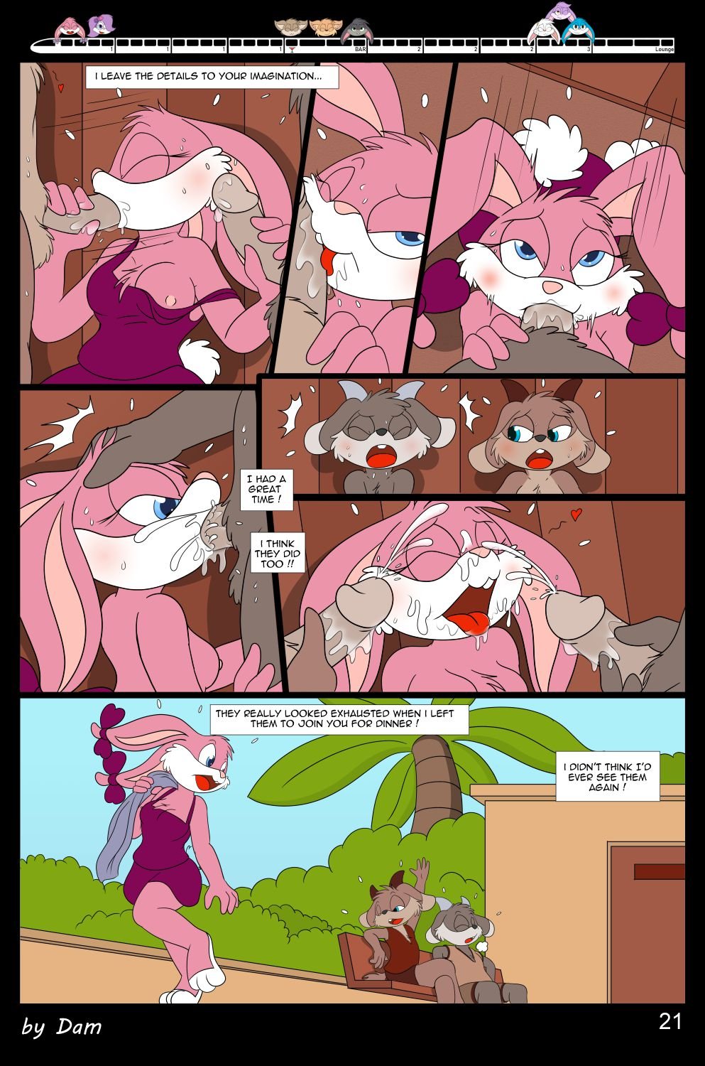 Toons On A Train (Tiny Toon Adventures) [Dam] - Chapter 1 — Page 21