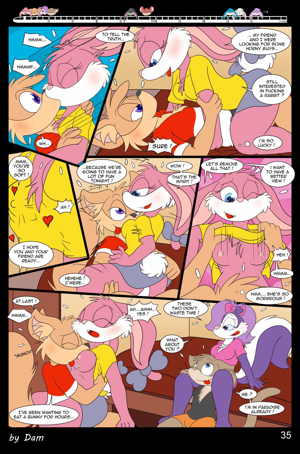 Toons On A Train (Tiny Toon Adventures) [Dam] - Chapter 1 — Page 35