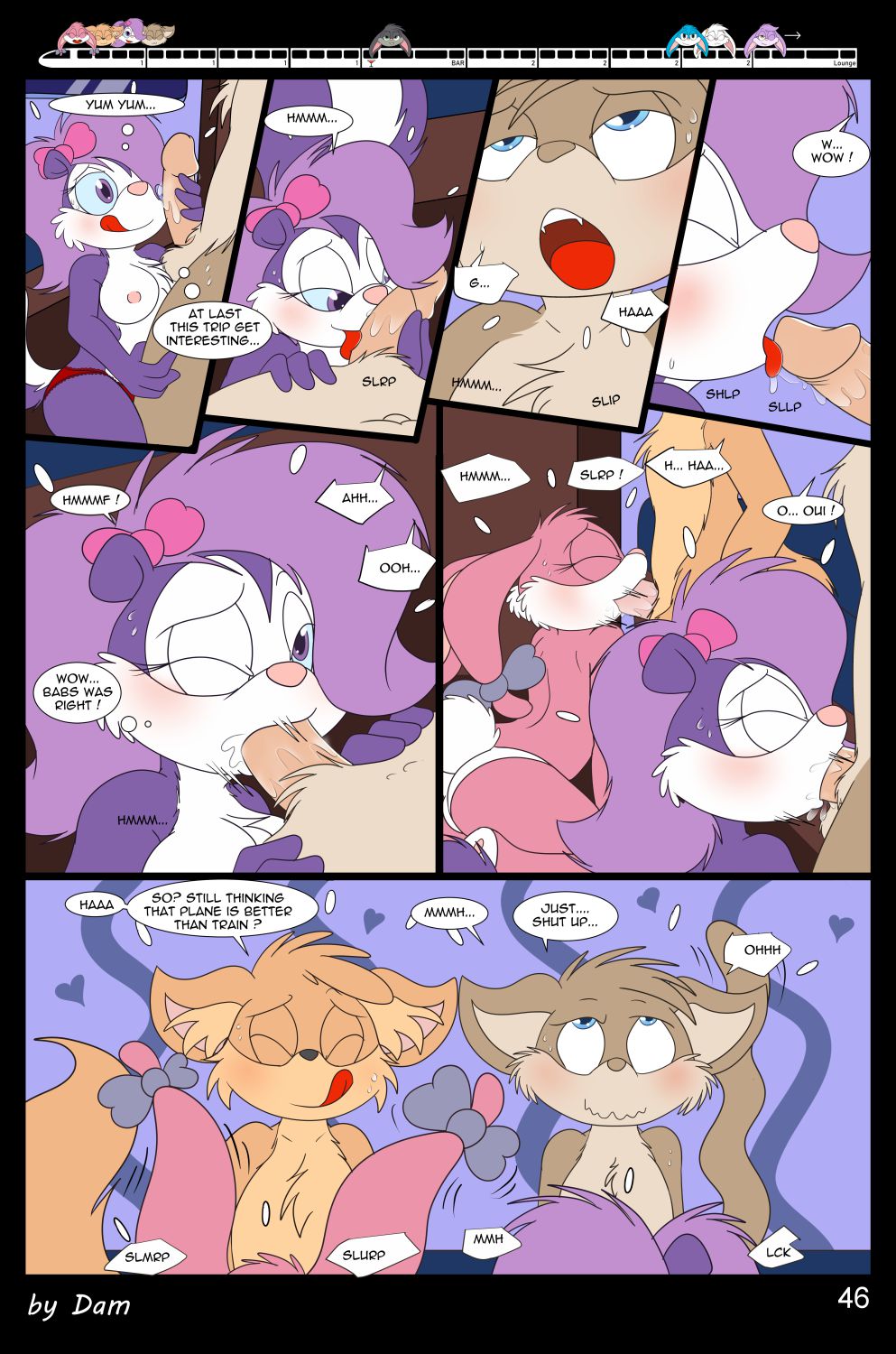 Toons On A Train (Tiny Toon Adventures) [Dam] - Chapter 1 — Page 46
