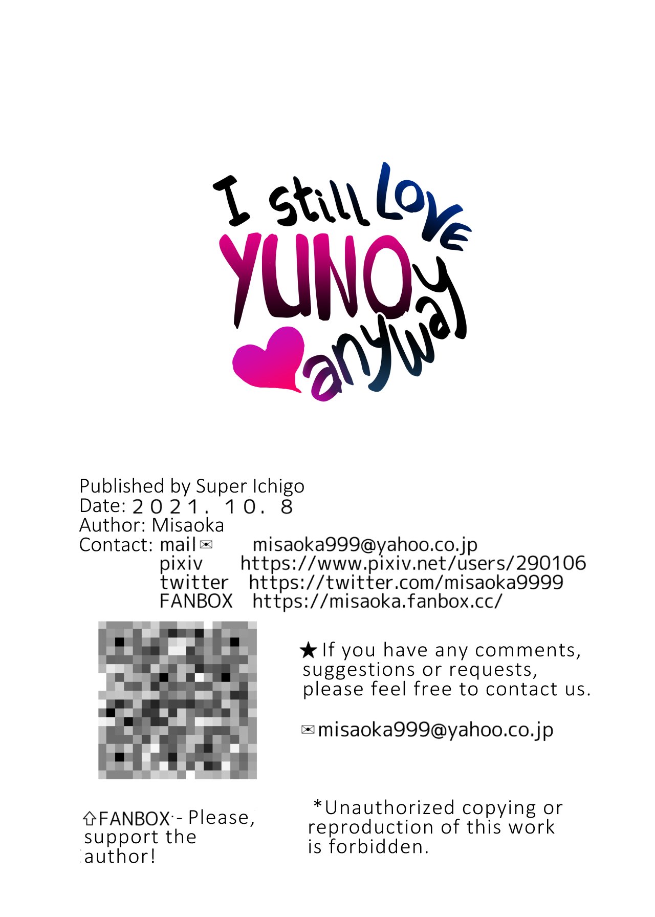 I Still Love Yuno Anyway [Misaoka] - Chapter 1 — Page 100