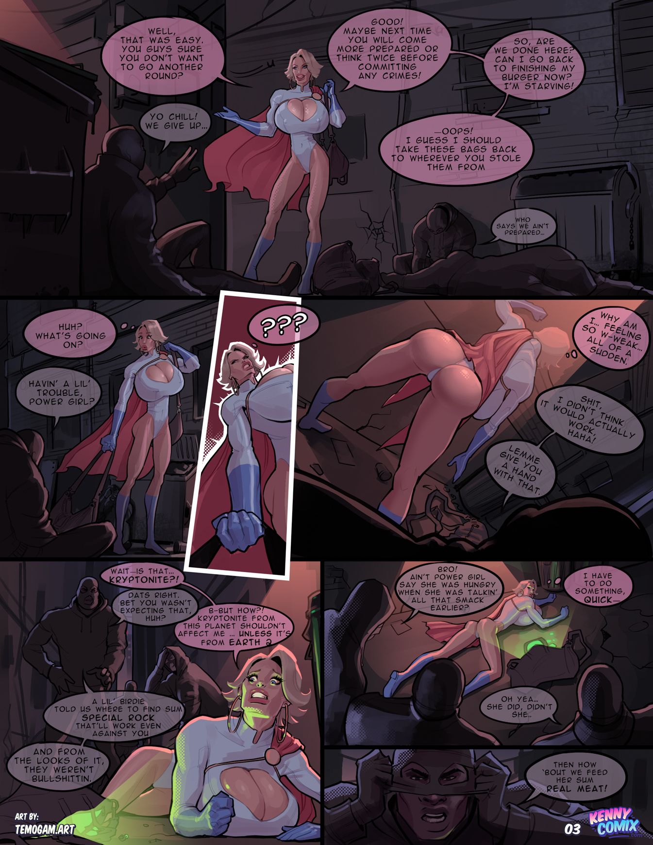 Power Girl: Trouble in the City [KennyComix , Temogam] - Chapter 1 — Page 4