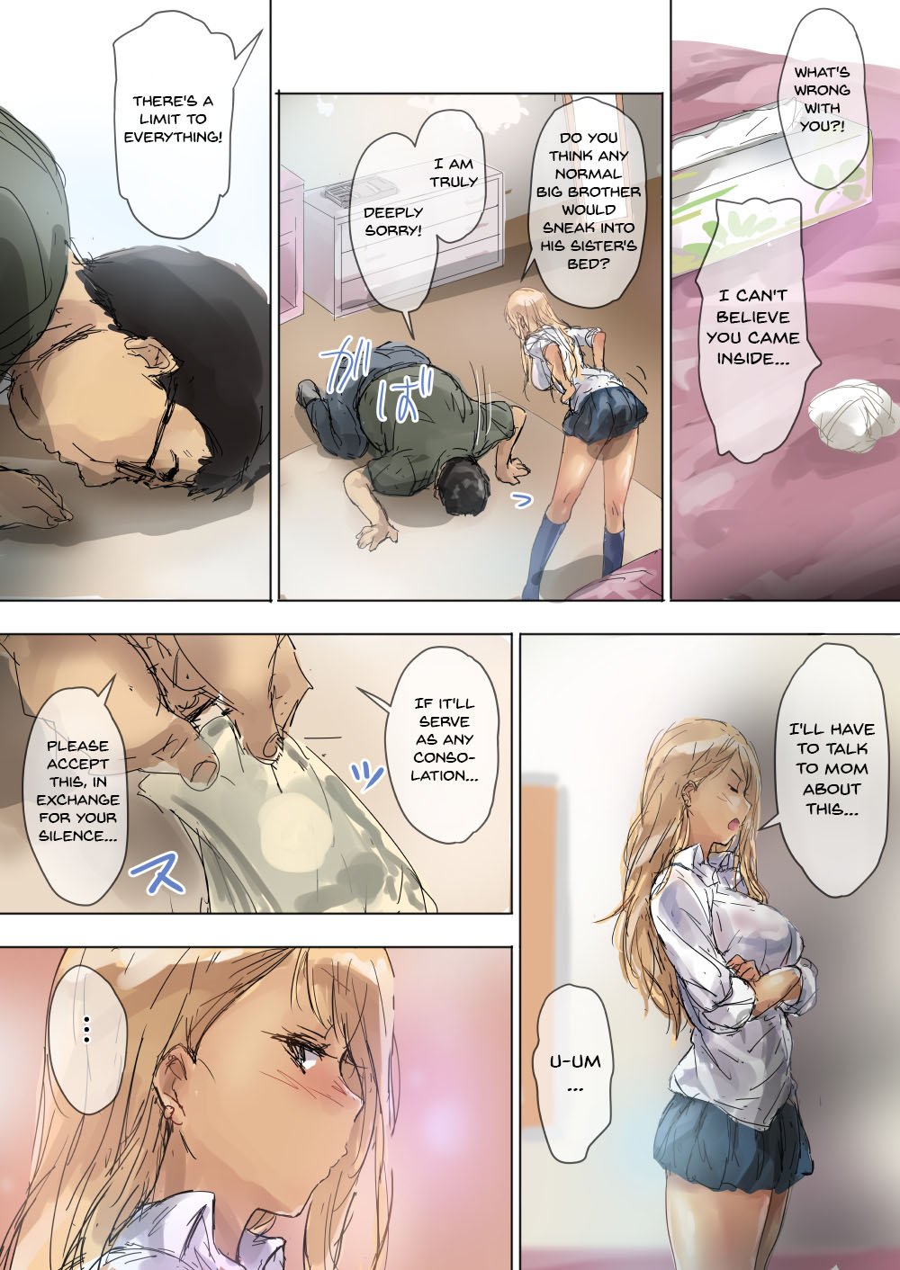 A Cheeky Gyaru Schoolgirl Gets Reformed By Her Otaku Older Brother’s Cock [Matsukura Nemu] - Chapter 1 — Page 15