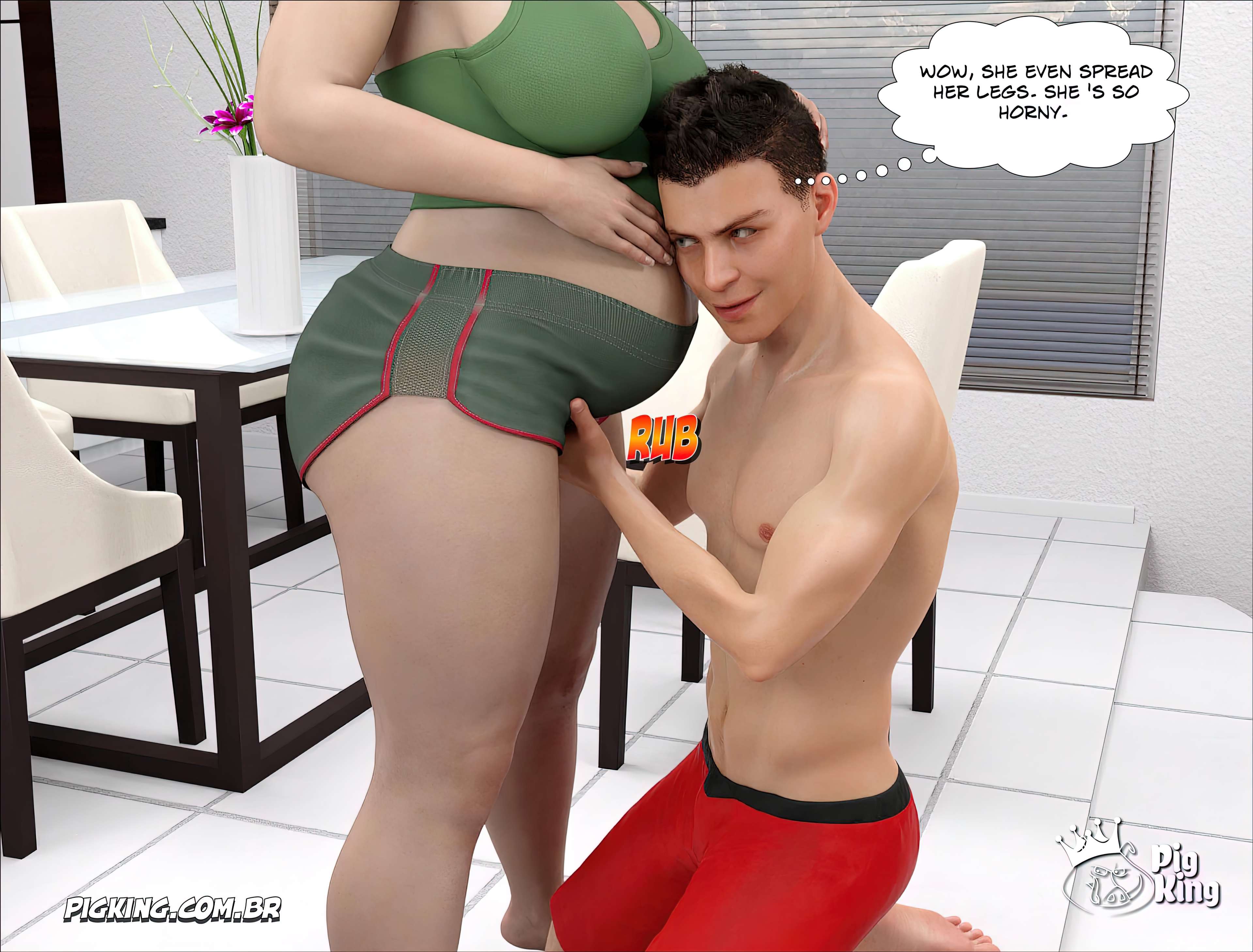 Pregnant Maite [CrazyDad3D] - Chapter 1 — Page 35