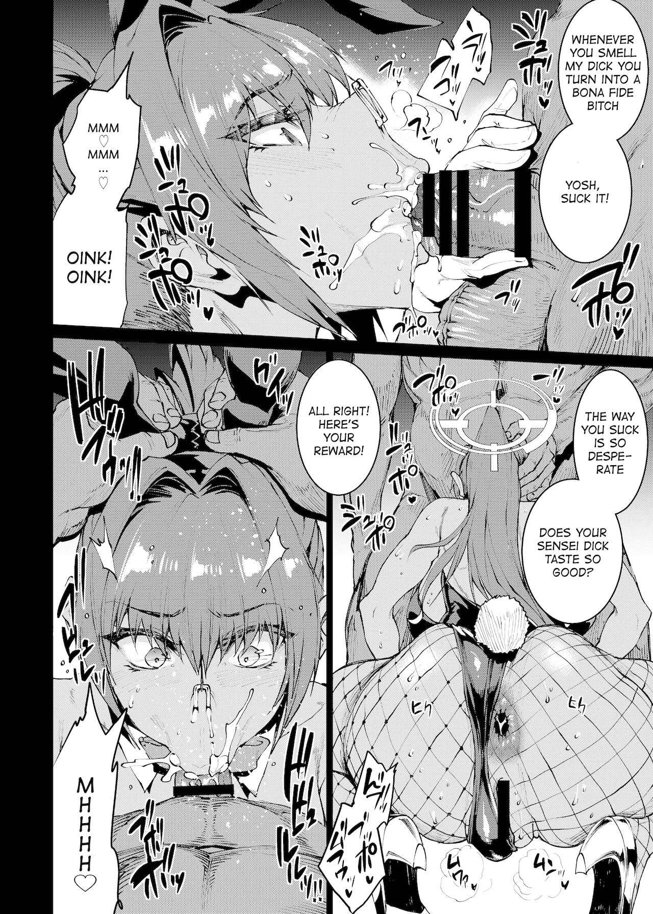 BUNNY SLAVE ～Goshujin-sama no Seiyoku Shori Shichaimasu (Blue Archive) [Erect Sawaru] - Chapter 1 — Page 14
