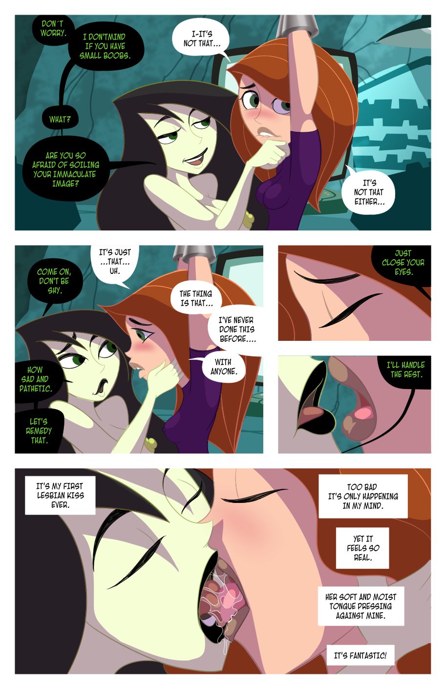 Kinky Possible – A Villain’s Bitch Remastered (Kim Possible) [Tease Comix] - Chapter 1 — Page 9