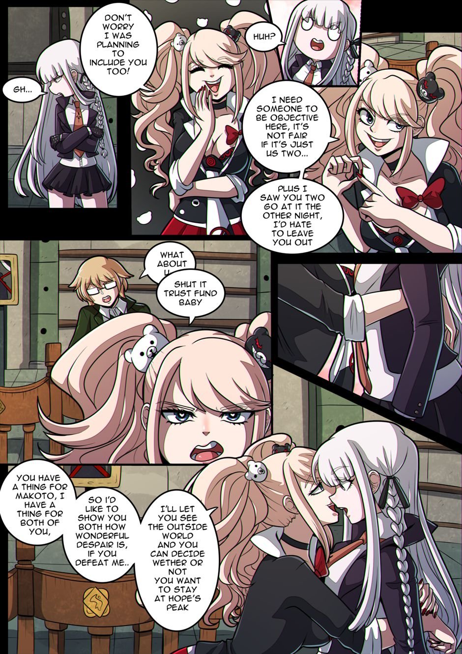 Junko’s Despair Game (Danganronpa) [Kinkymation] - Chapter 1 — Page 7