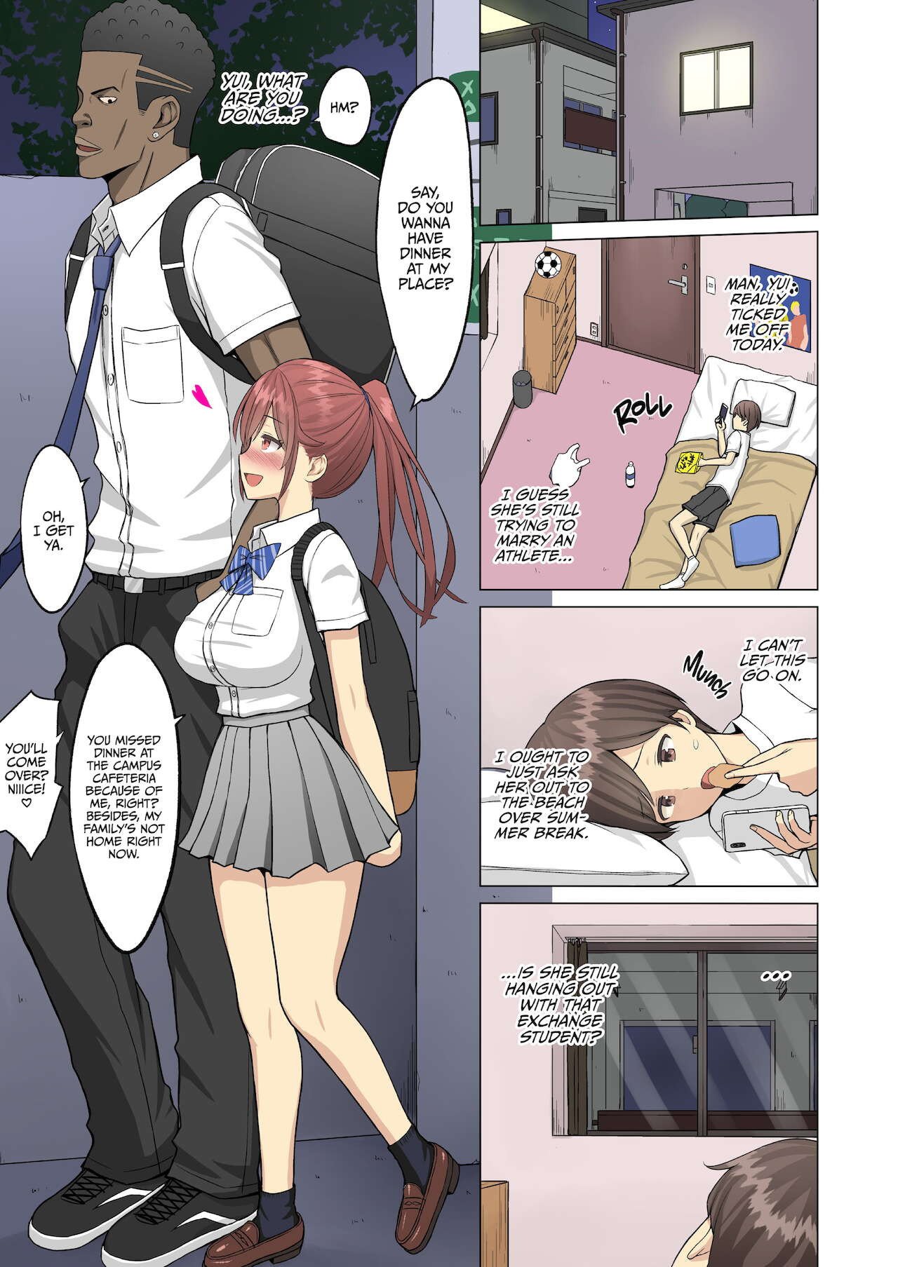But I Loved Her… Summer Chapter: My Cheerleader Friend Got Taken by a Foreign Student [Neginegio] - Chapter 1 — Page 9