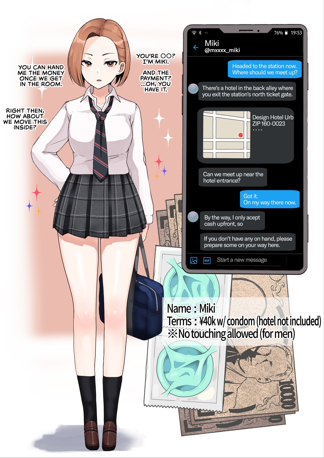 Compensated Dating 4P Harlem Irresponsible Creampie [Sasanoha Toro] - Chapter 1 — Page 10