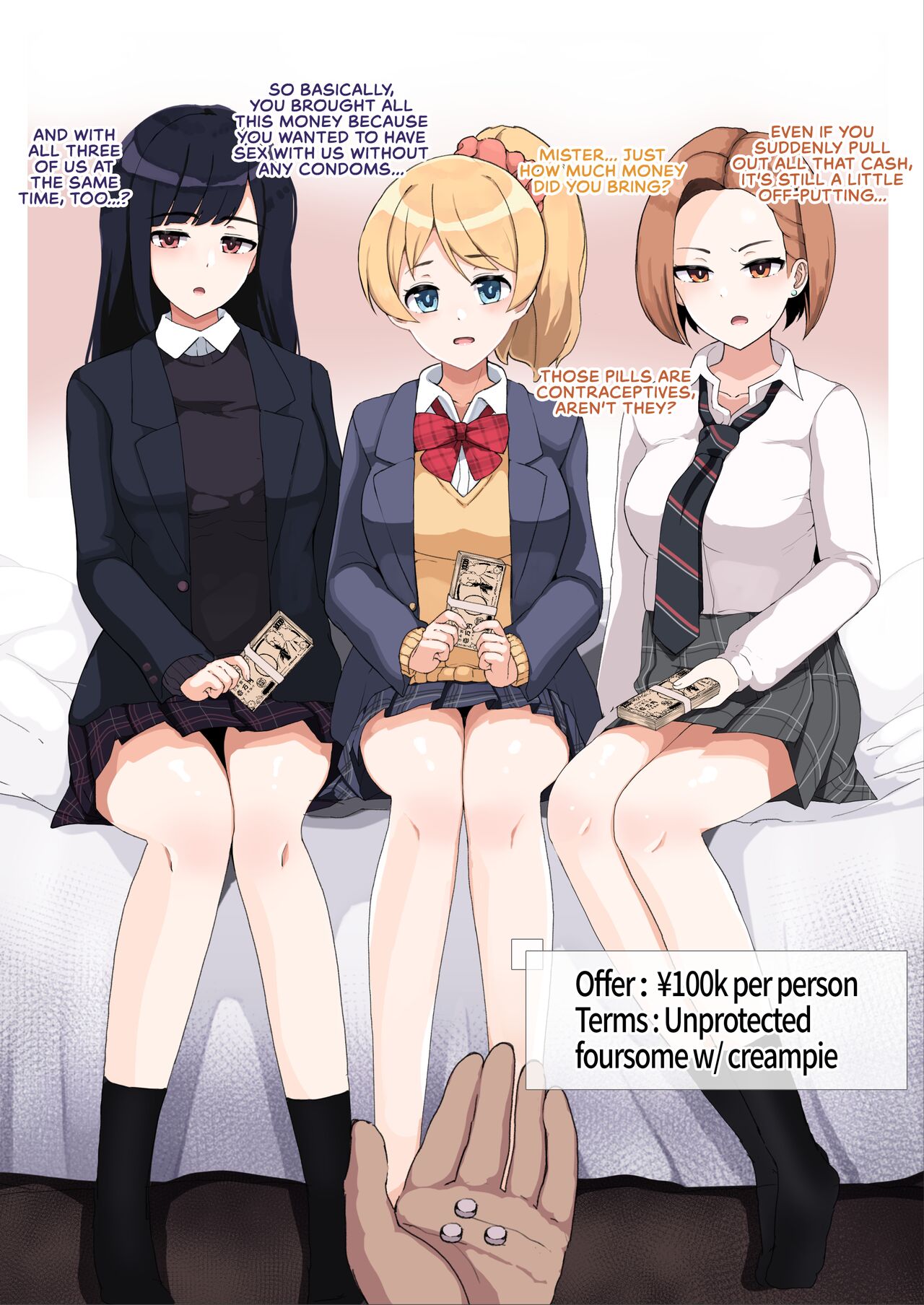 Compensated Dating 4P Harlem Irresponsible Creampie [Sasanoha Toro] - Chapter 1 — Page 14