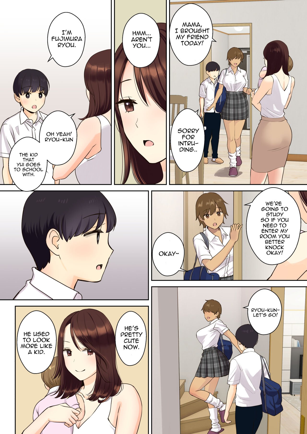A Story about a Boy Getting His Virginity Stolen by His (Girl) Friend’s Mom [Oshima Aki] - Chapter 1 — Page 6