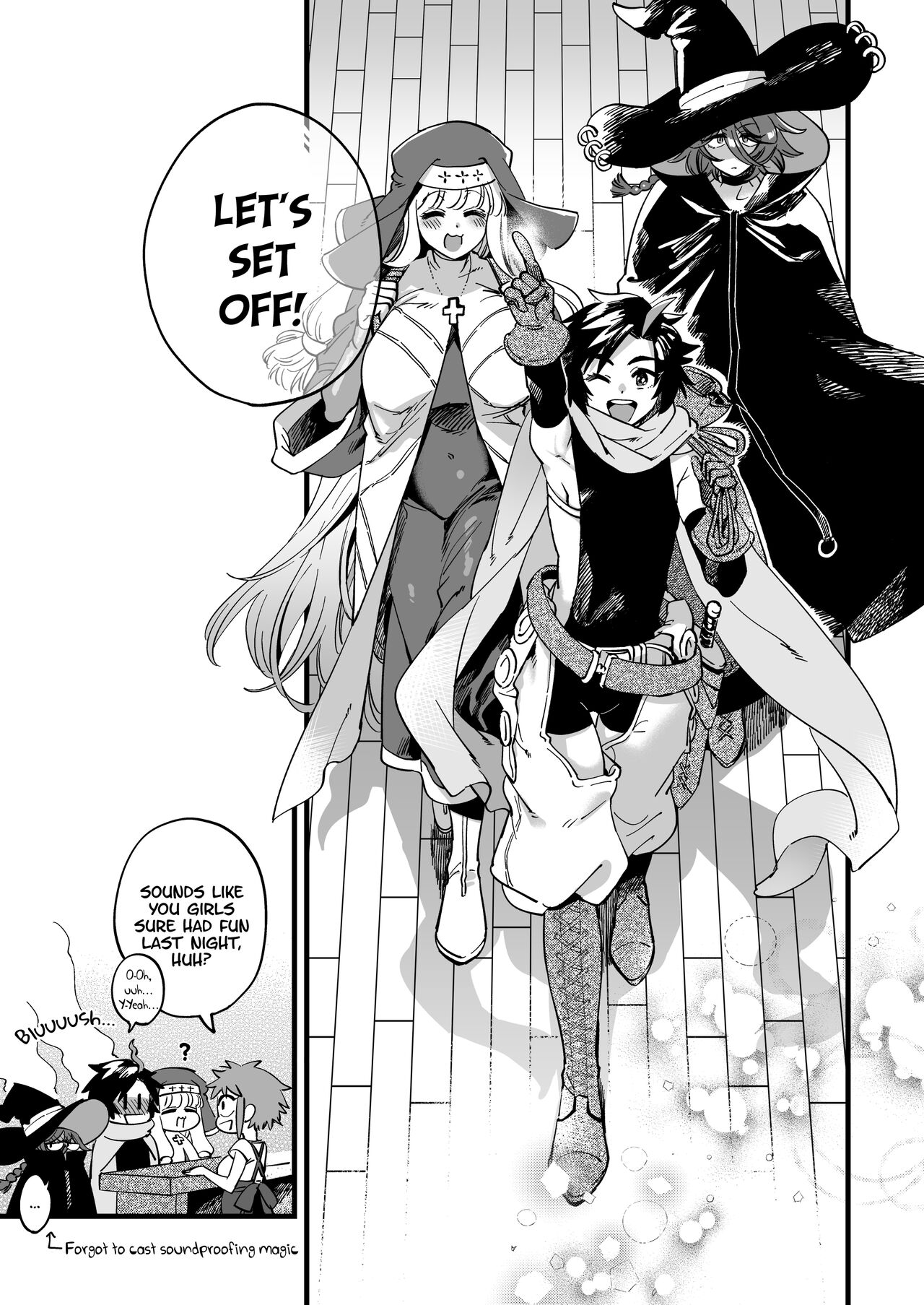 Good friend female adventurer gets messed up at the inn at night [Yukataro] - Chapter 1 — Page 59