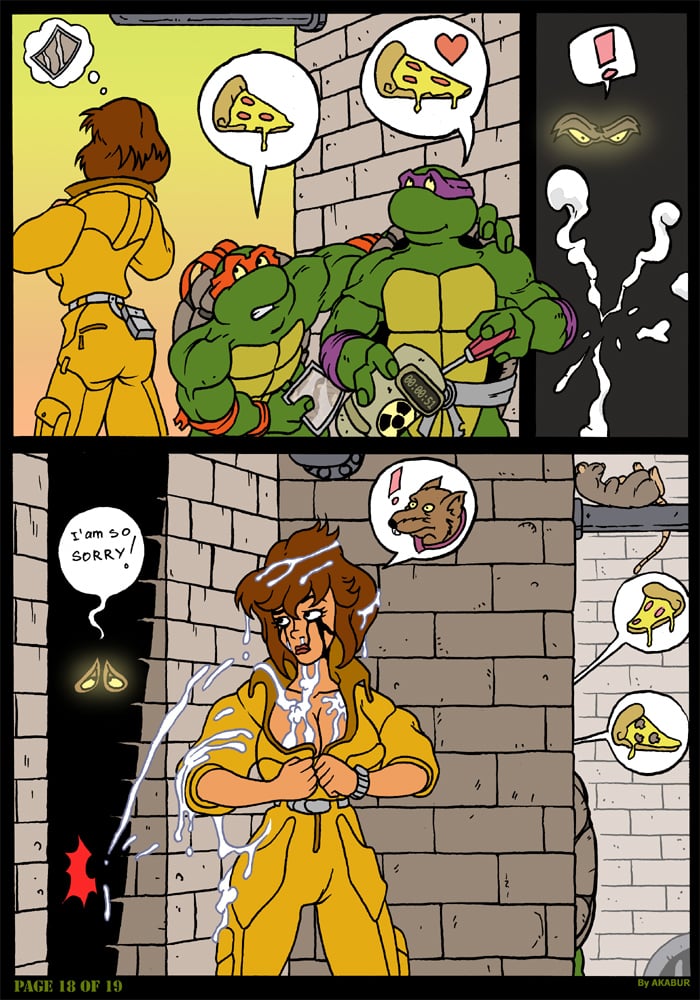 The Slut From Channel Six (Teenage Mutant Ninja Turtles) [Akabur] - Chapter 2 — Page 19