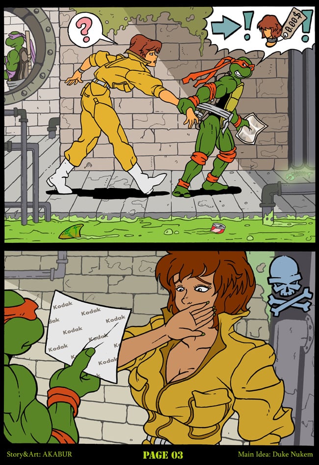 The Slut From Channel Six (Teenage Mutant Ninja Turtles) [Akabur] - Chapter 1 — Page 4