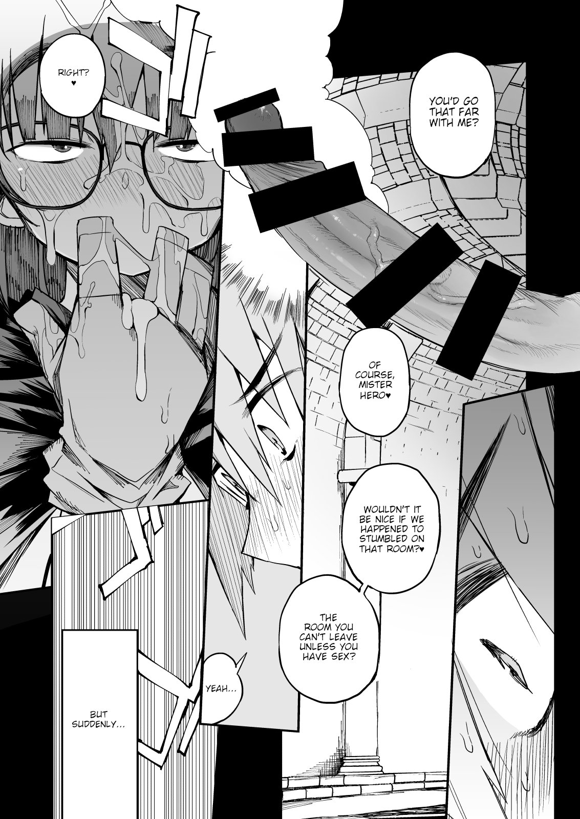 Escaping a semen squeezing dungeon with a modest girl who I really didn’t expect to have S-rank slut stats [F4U] - Chapter 1 — Page 30