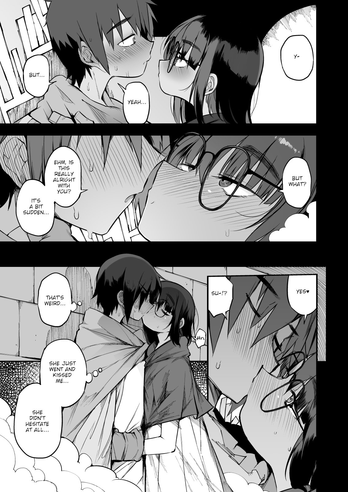 Escaping a semen squeezing dungeon with a modest girl who I really didn’t expect to have S-rank slut stats [F4U] - Chapter 1 — Page 8