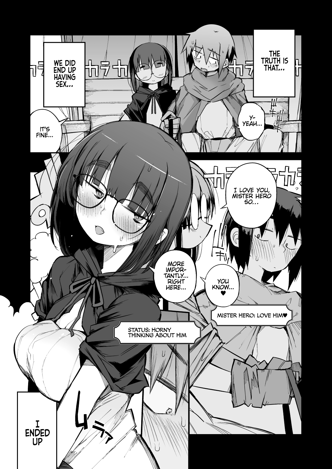 Escaping a semen squeezing dungeon with a modest girl who I really didn’t expect to have S-rank slut stats [F4U] - Chapter 2 — Page 7