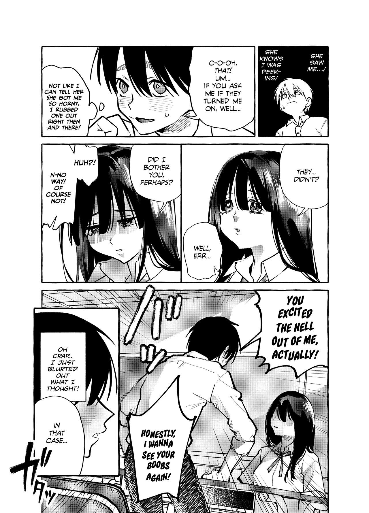Mamiya shows off her boobs [Yamagara Tasuku , Karasuma Yayoi] - Chapter 1 — Page 12
